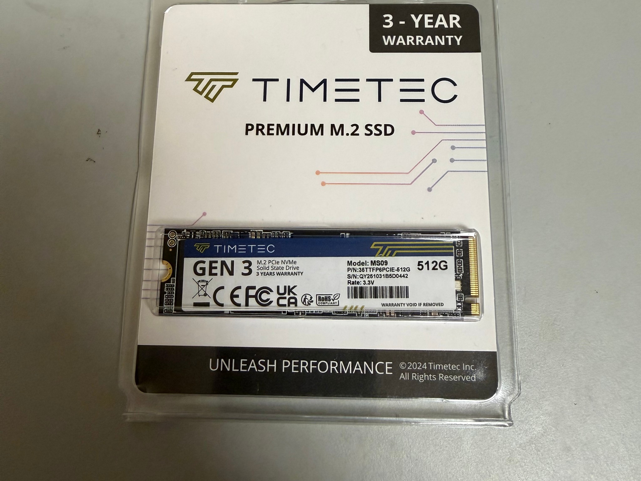 Timetec 512GB NVMe