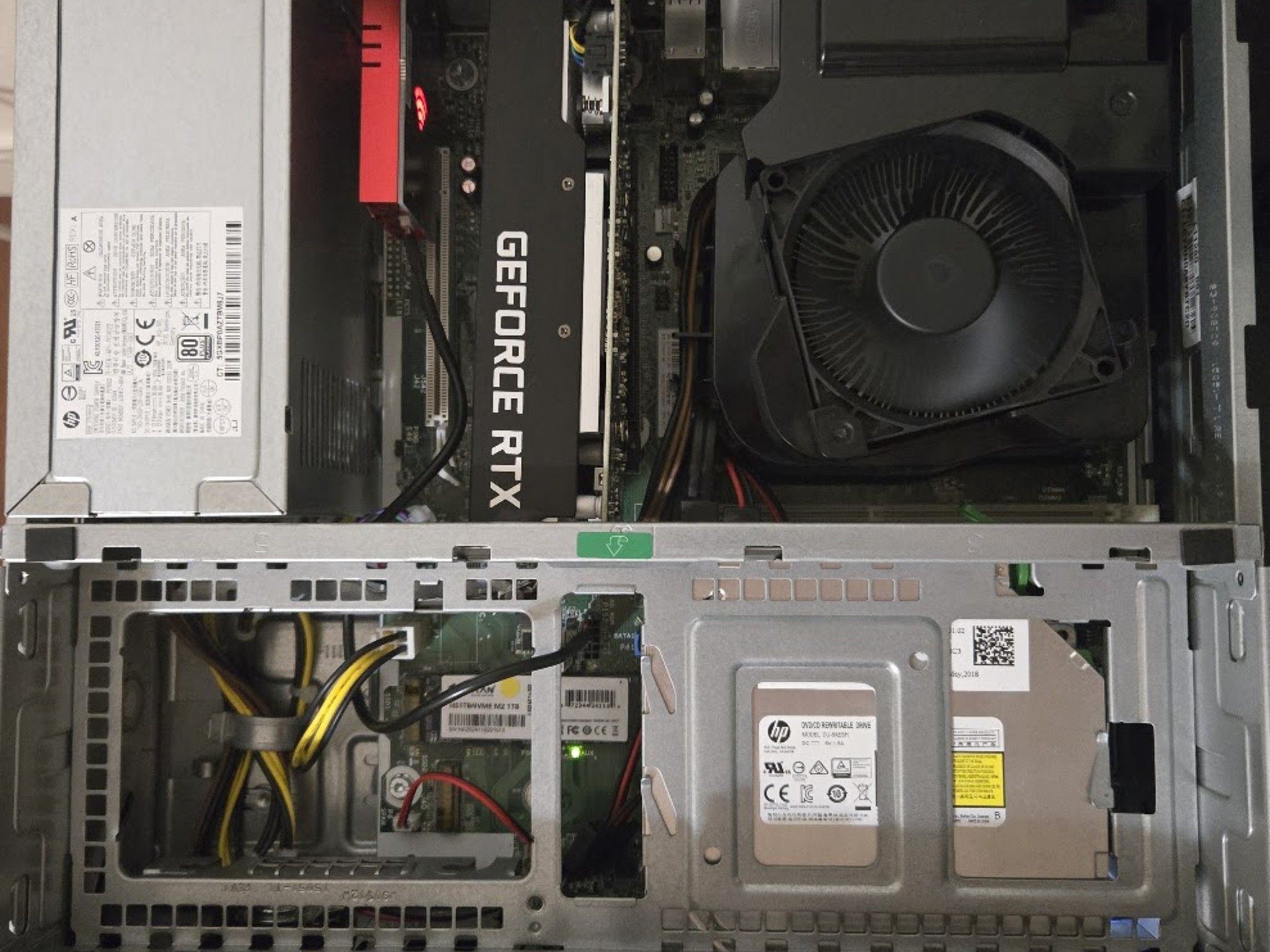 (NEED GONE) Sleeper Build Gaming PC RTX 3050 1TB SSD 32GB Ram i5-8500 Windows 11