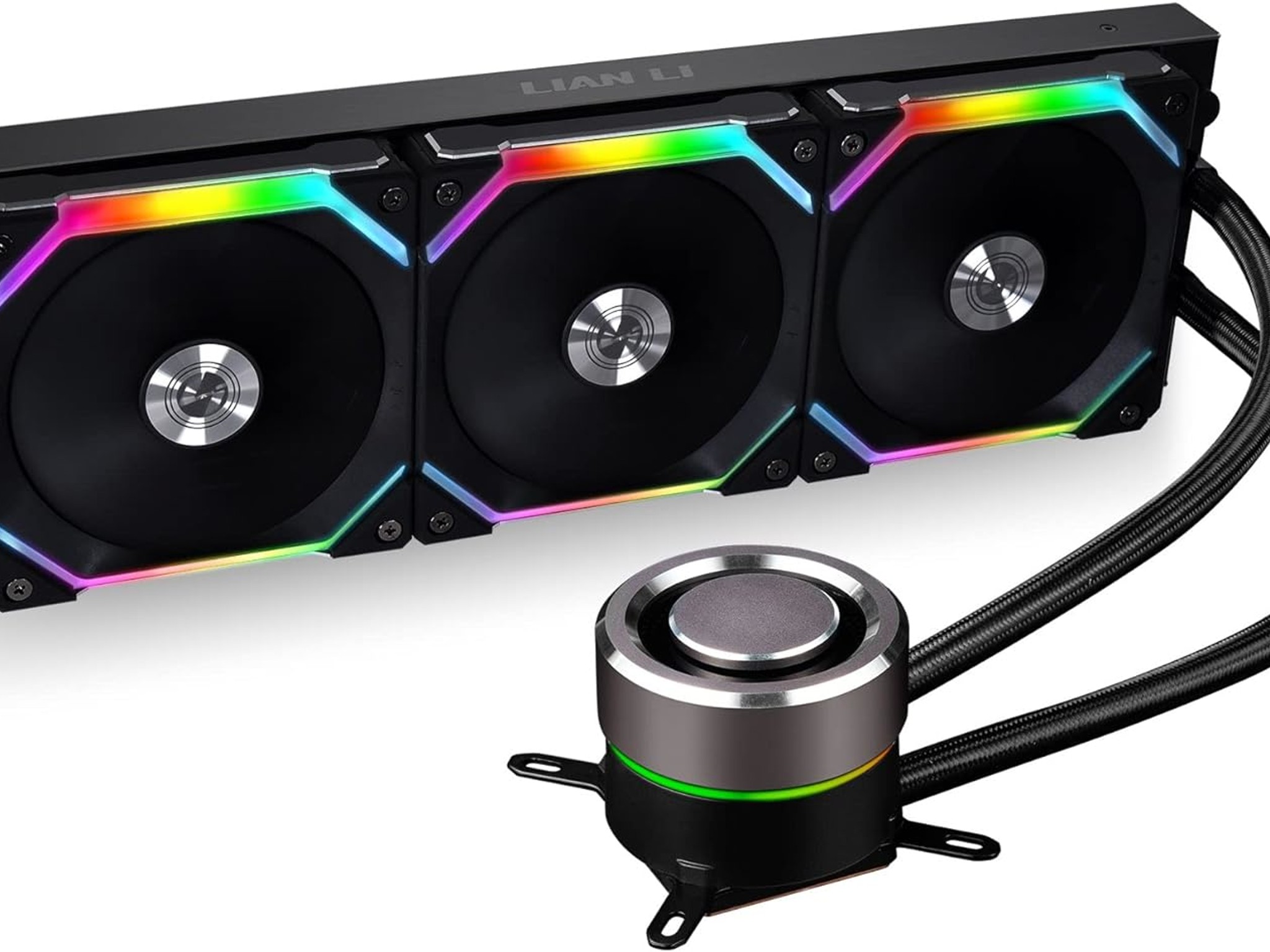 Lian Li GALAHAD AIO 360 RGB UNI FAN SL120 EDITION BLACK New in Box
