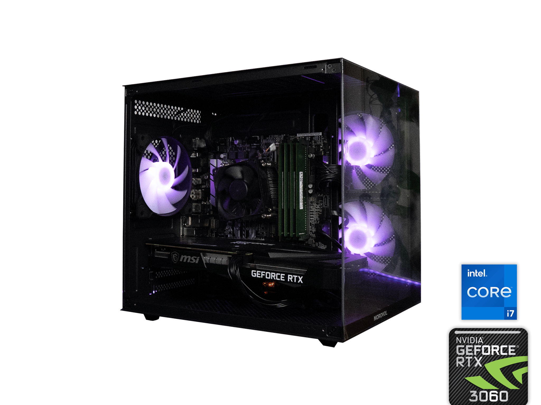 🌌🛰️ | MSI GAMING GeForce RTX 3060 12GB | INTEL i7 7700 | 32GB DDR4 RAM | 2TB SSD | Y2K Hero SILVER