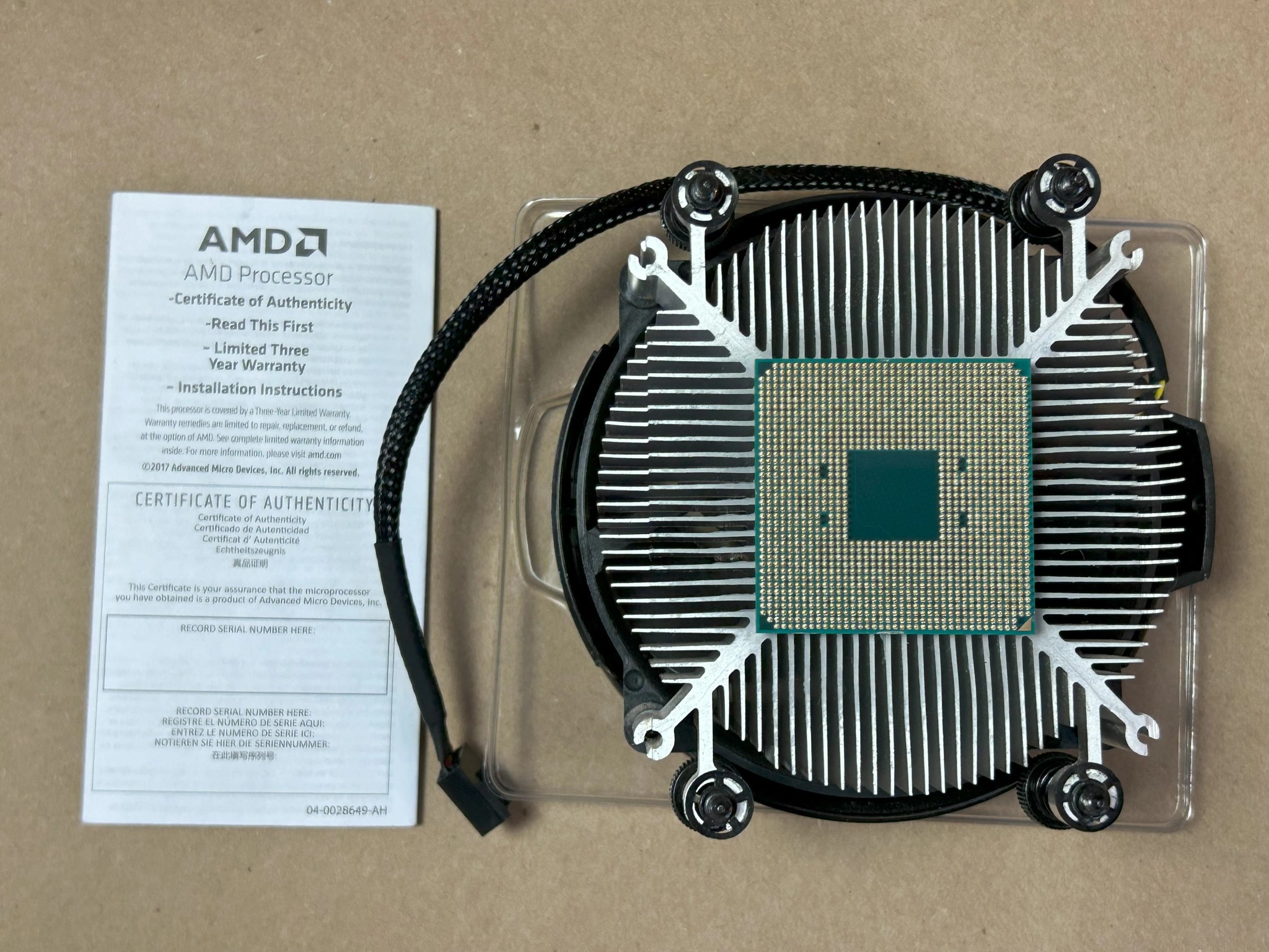 AMD Ryzen 5 2600 3.4 GHz 6-Core Processor w/ Wraith Stealth Cooler