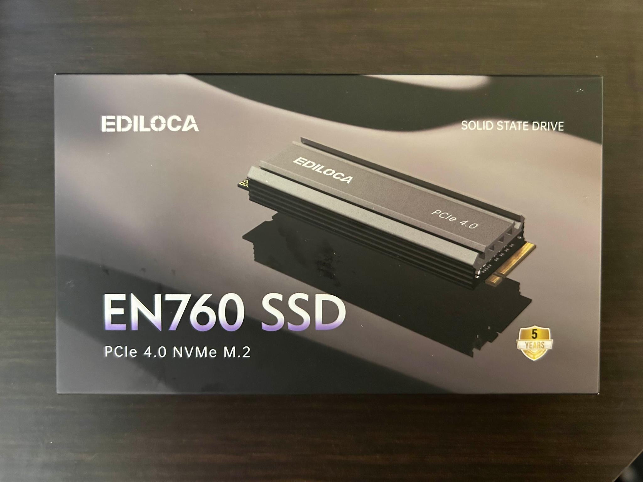Ediloca EN760 1TB Gen 4x4 NVMe M.2 ssd (With heatsink)