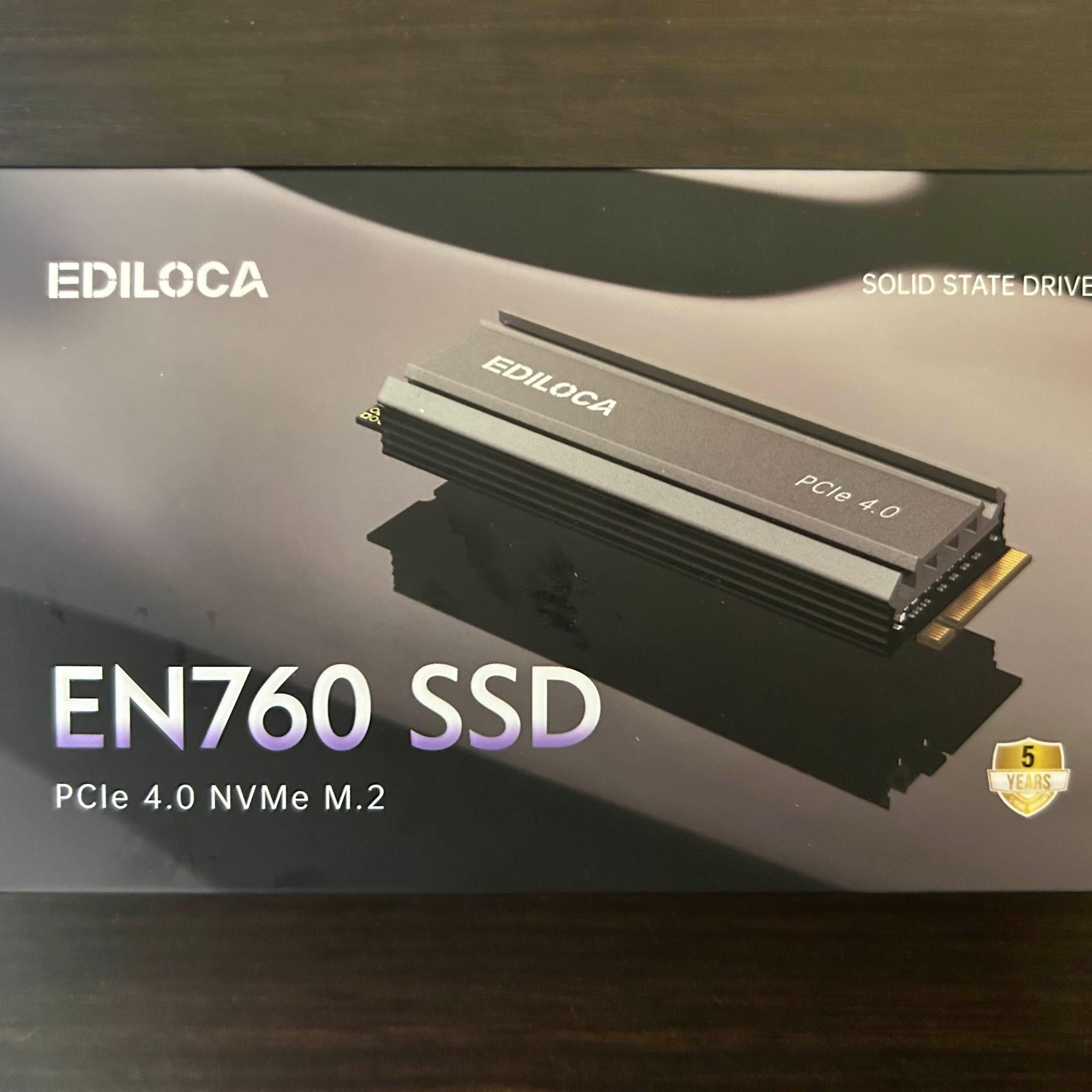 Ediloca EN760 1TB Gen 4x4 NVMe M.2 ssd (With heatsink)