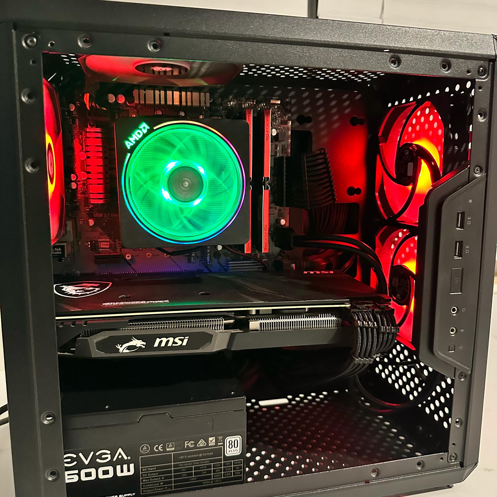 Gaming PC – Ryzen 5 3600 | RX 5600 XT | 16GB RAM | 256GB NVME SSD + 2TB HardDrive | Tested