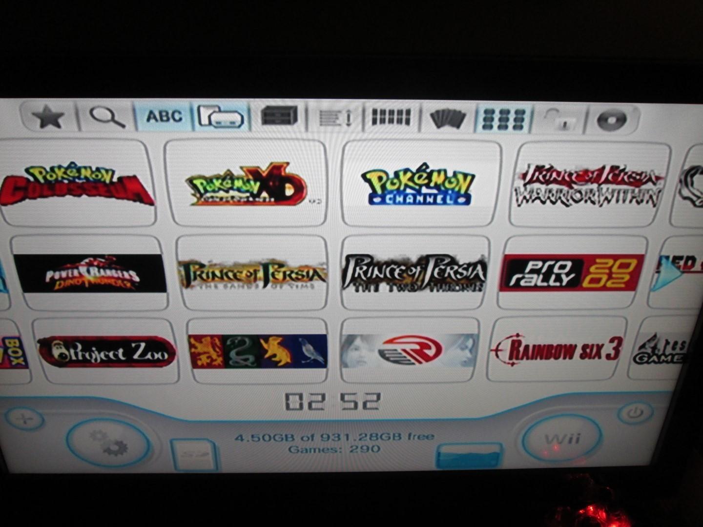 Nintendo Wii 1TB HDMI Red Wii Mote Black Wireless Gamecube Controller