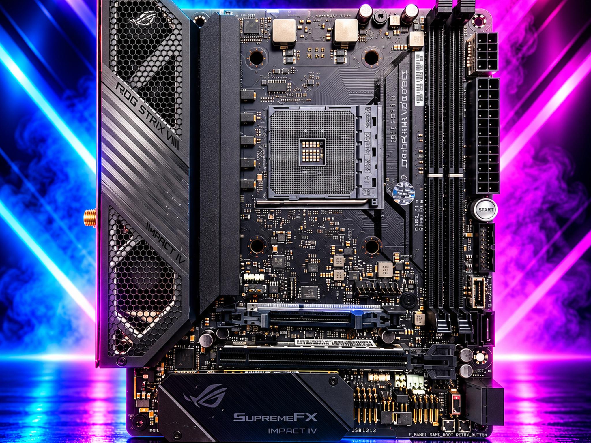UPDATED BIOS ASUS ROG CROSSHAIR VIII IMPACT WIFI DDR4 AM4 ITX Motherboard