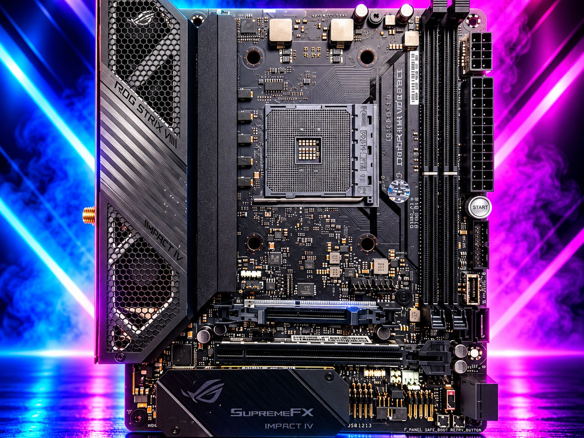 UPDATED BIOS ASUS ROG CROSSHAIR VIII IMPACT WIFI DDR4 AM4 ITX Motherboard