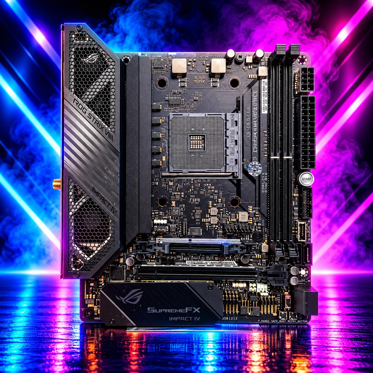 UPDATED BIOS ASUS ROG CROSSHAIR VIII IMPACT WIFI DDR4 AM4 ITX Motherboard