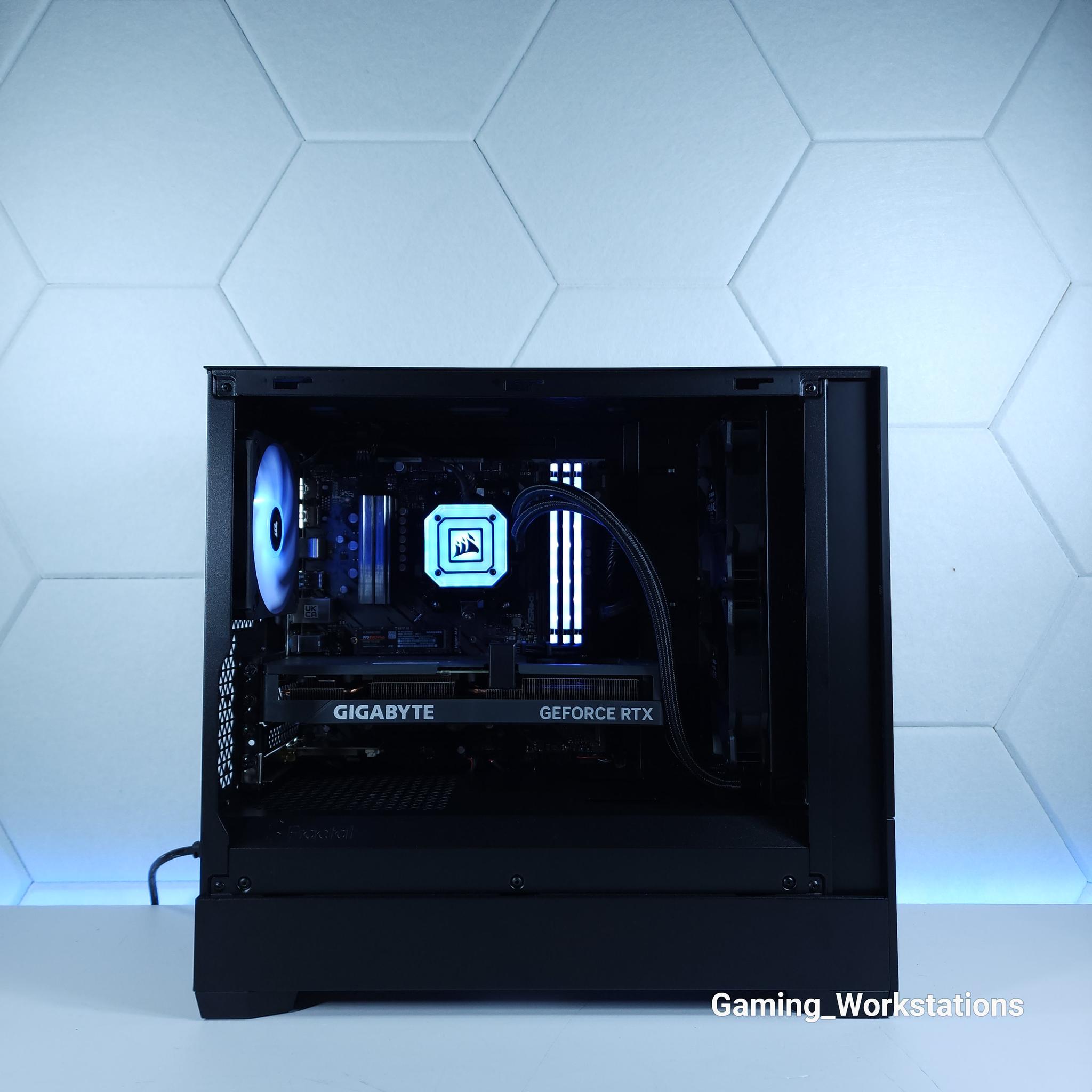 💙🖤RTX 4060Ti || Ryzen 7 5700X || 1TB NVMe || 24GB 3600MHz DDR4 || 1080p Gaming PC