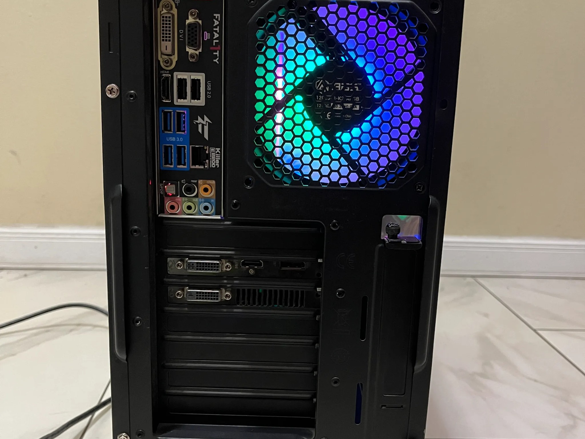 🔥 Budget RGB Gaming PC – R9 270x, Intel Core i5, 12GB RAM, 256GB SSD+1TB HDD, with RGB Remote