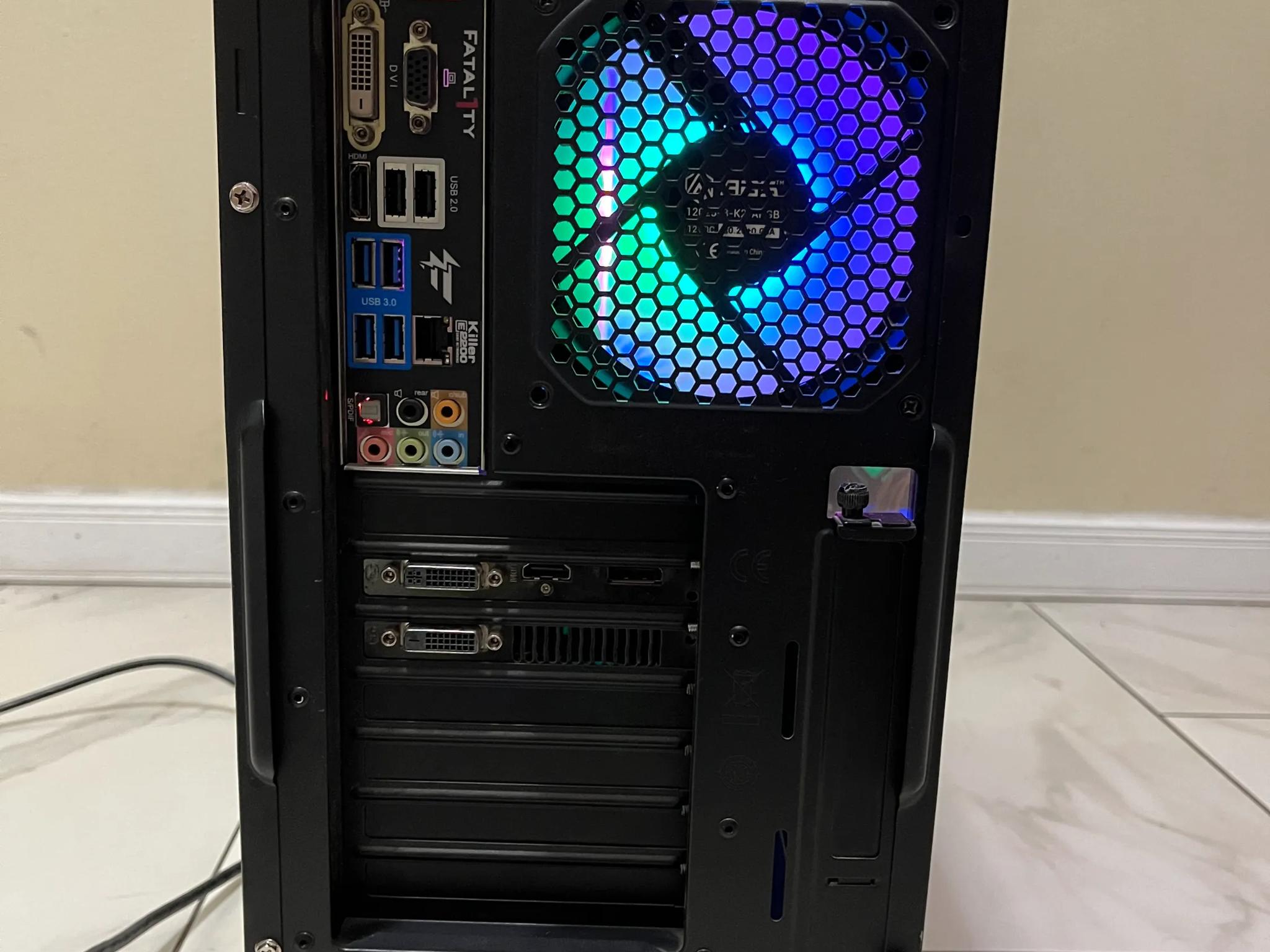 🔥 Budget RGB Gaming PC – R9 270x, Intel Core i5, 12GB RAM, 256GB SSD+1TB HDD, with RGB Remote