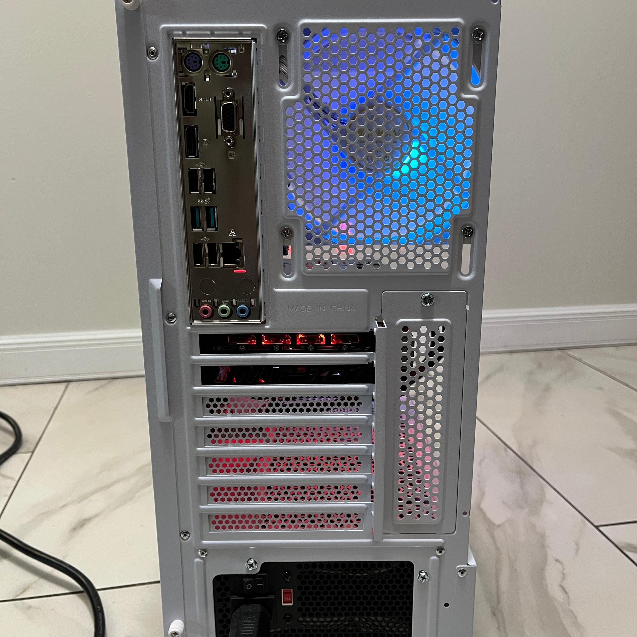 AMD RX 6600 XT, Intel Core i3-12100, 16GB RAM, 4.2 TB Storage, High FPS Gaming PC w/ Wi-Fi & BT