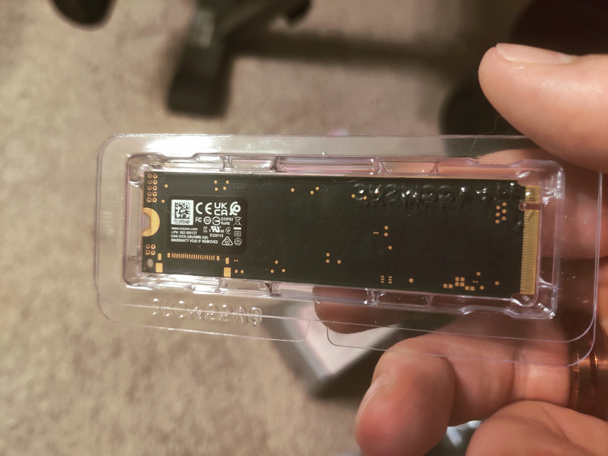 512GB capacity NVME SSD 2280 (pulled from HP laptop)