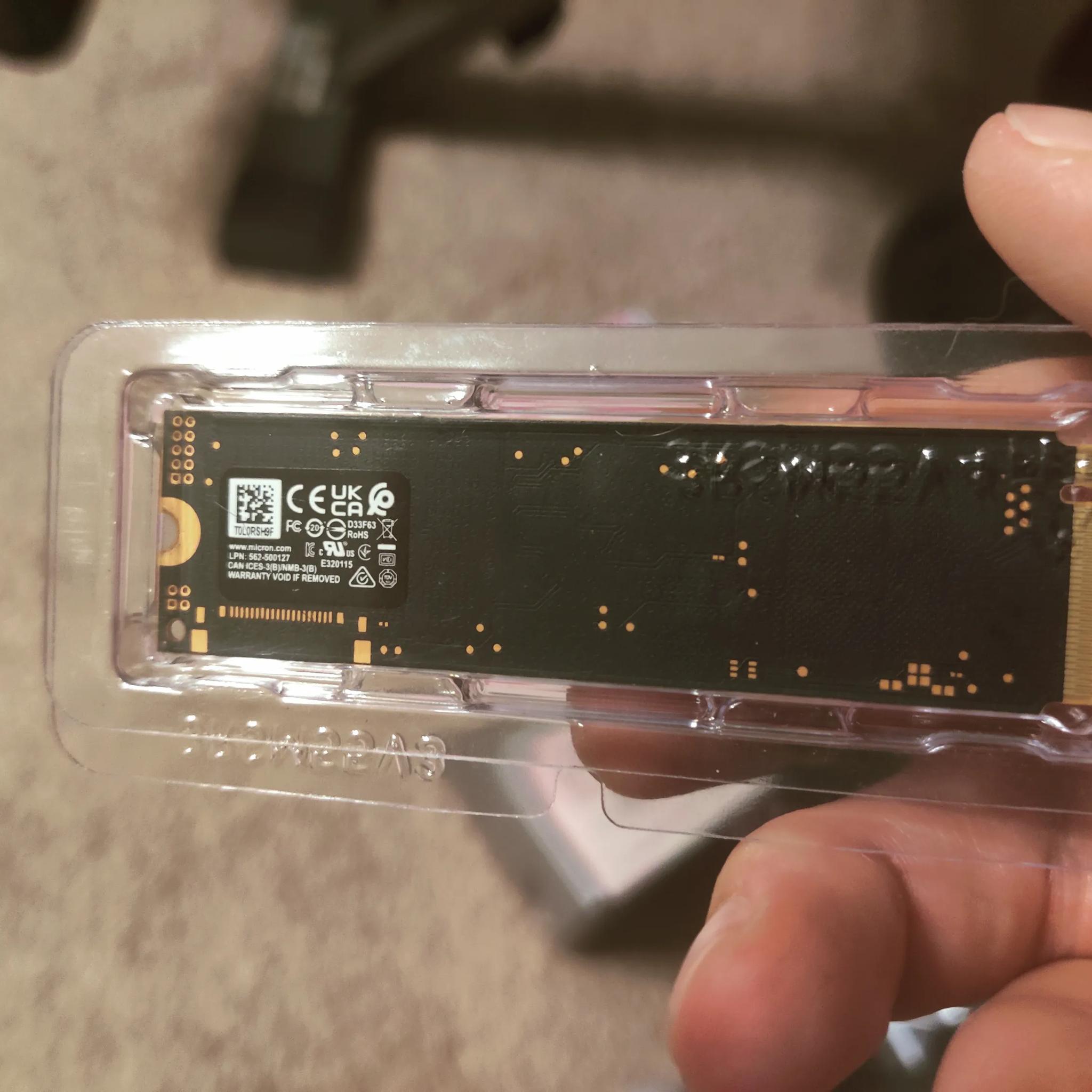 512GB capacity NVME SSD 2280 (pulled from HP laptop)