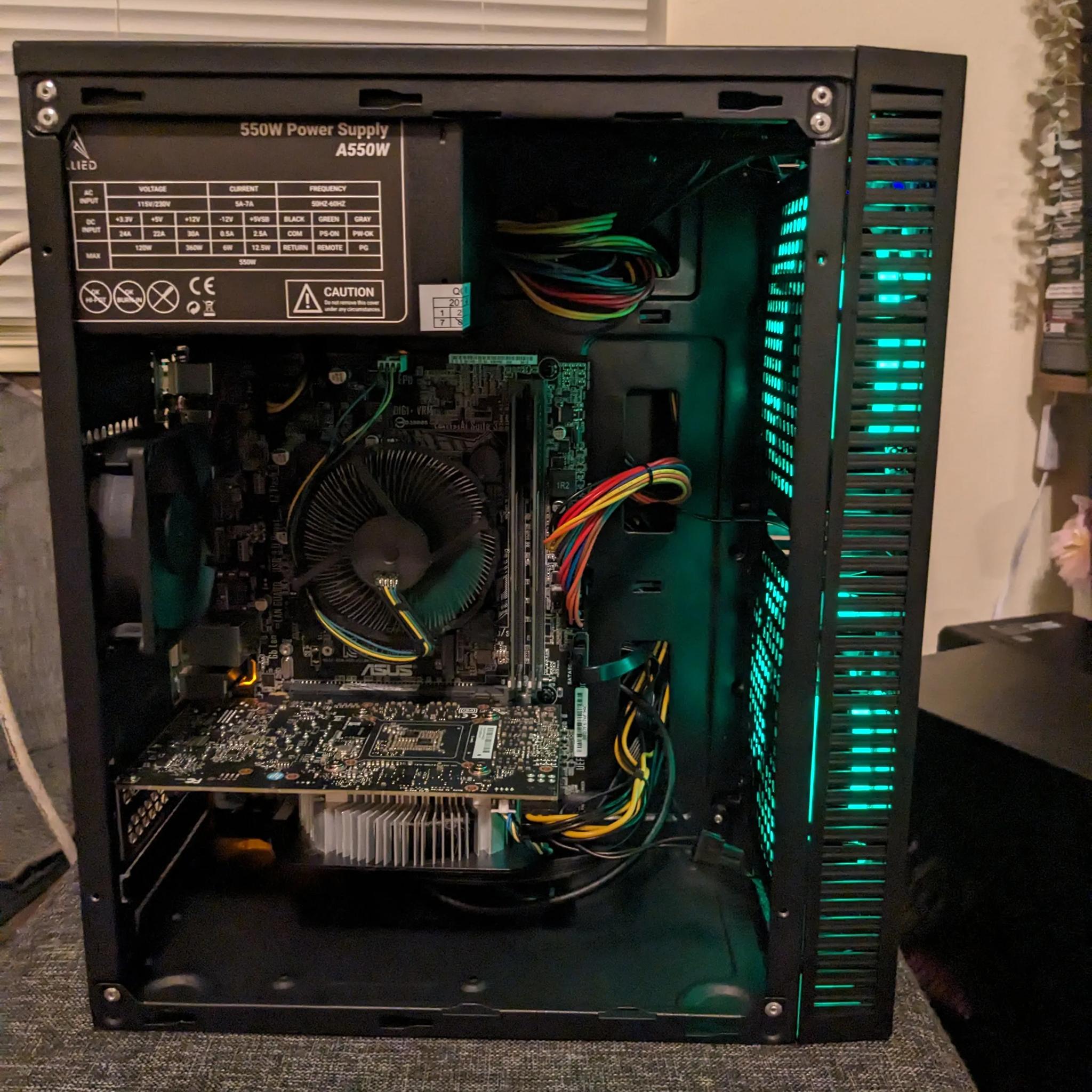 FREE SHIP || "Compact Essentials" || i5-6600, 16GB DDR4, GTX 1060 3GB, 480GB SSD, RGB, WiFi, Win11