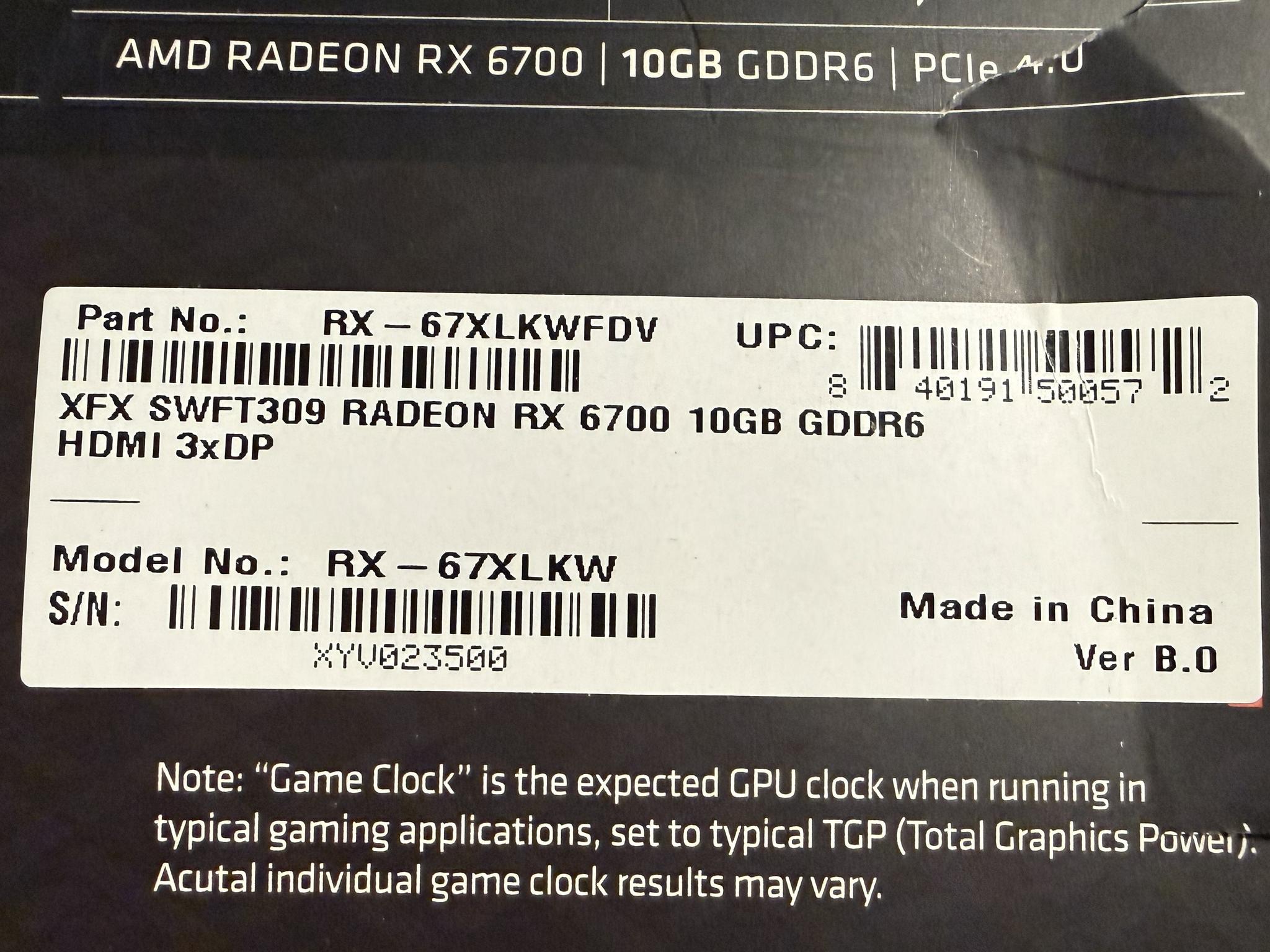 XFX Speedster SWFT309 Radeon RX 6700 10GB GDDR6 Graphics Card – Great 1440p Gaming Performance