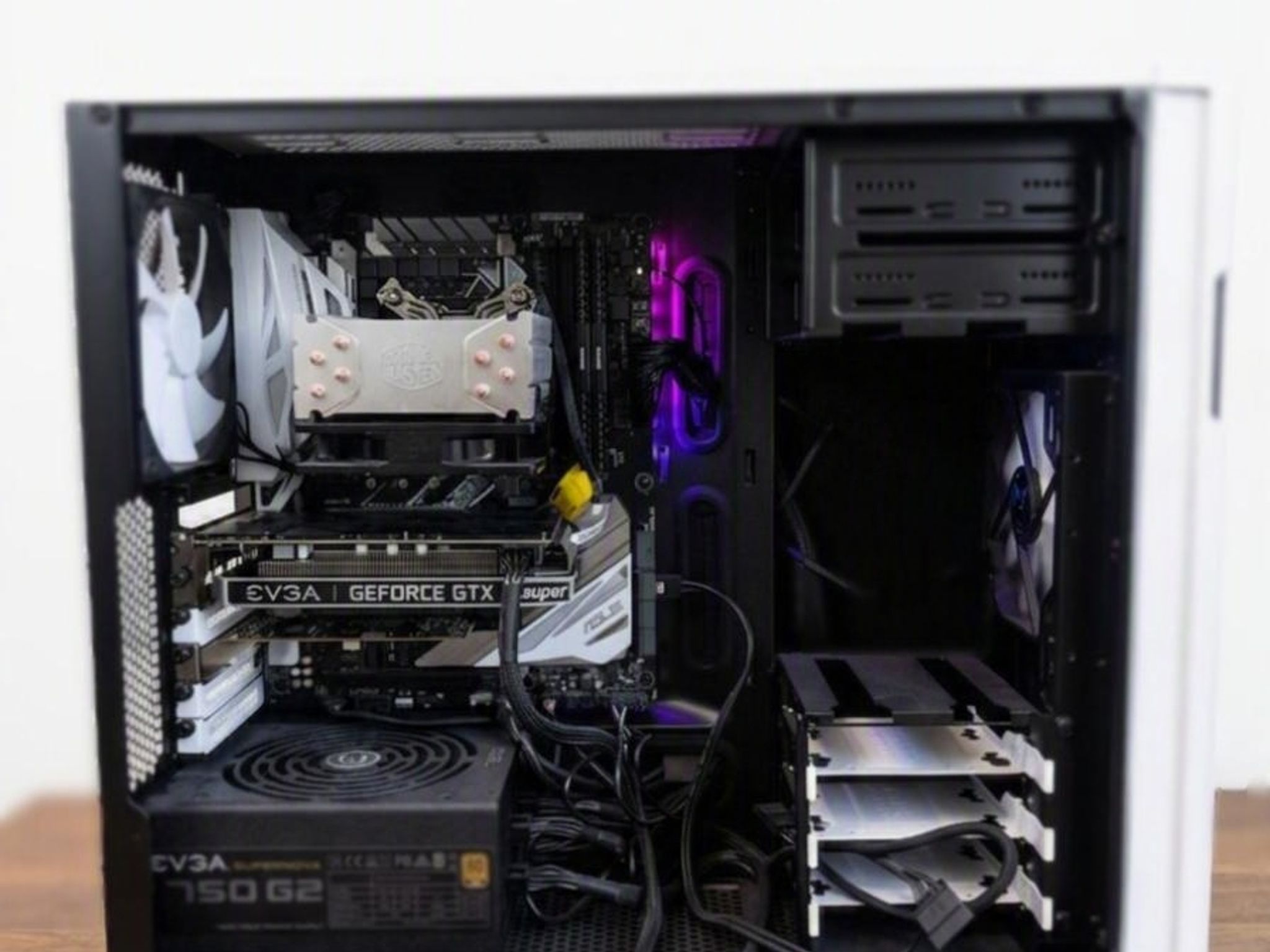 GTX 1660 super, I7 8700k Custom slick white Gaming PC Build