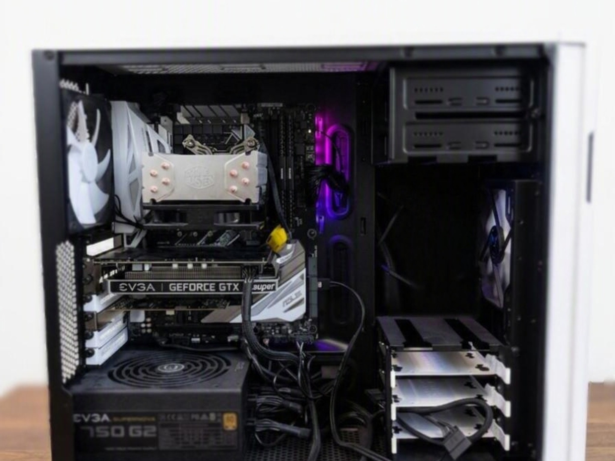 GTX 1660 super, I7 8700k Custom slick white Gaming PC Build