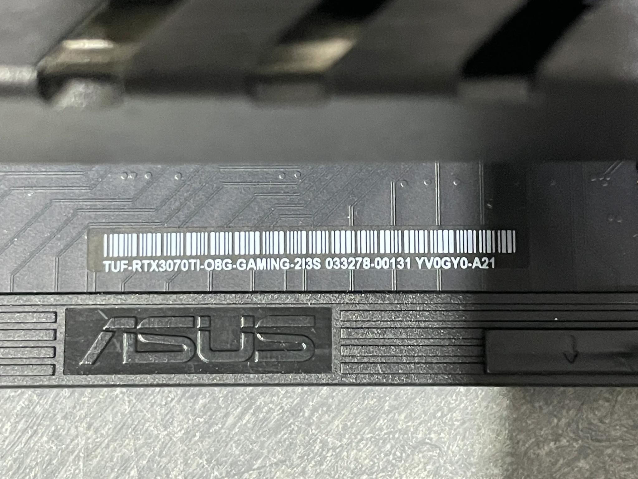 Asus RTX 3070 Ti TUF OC - PN#TUF-RTX3070TI-O8G-GAMING
