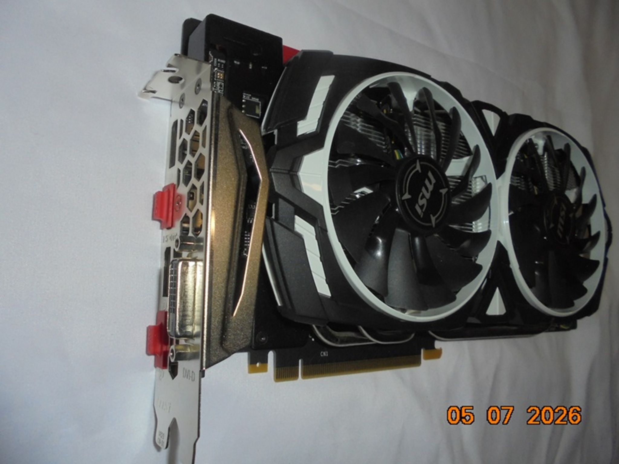 MSI ARMOR OC GeForce GTX 1070/Great Working Condition/Low Runtime