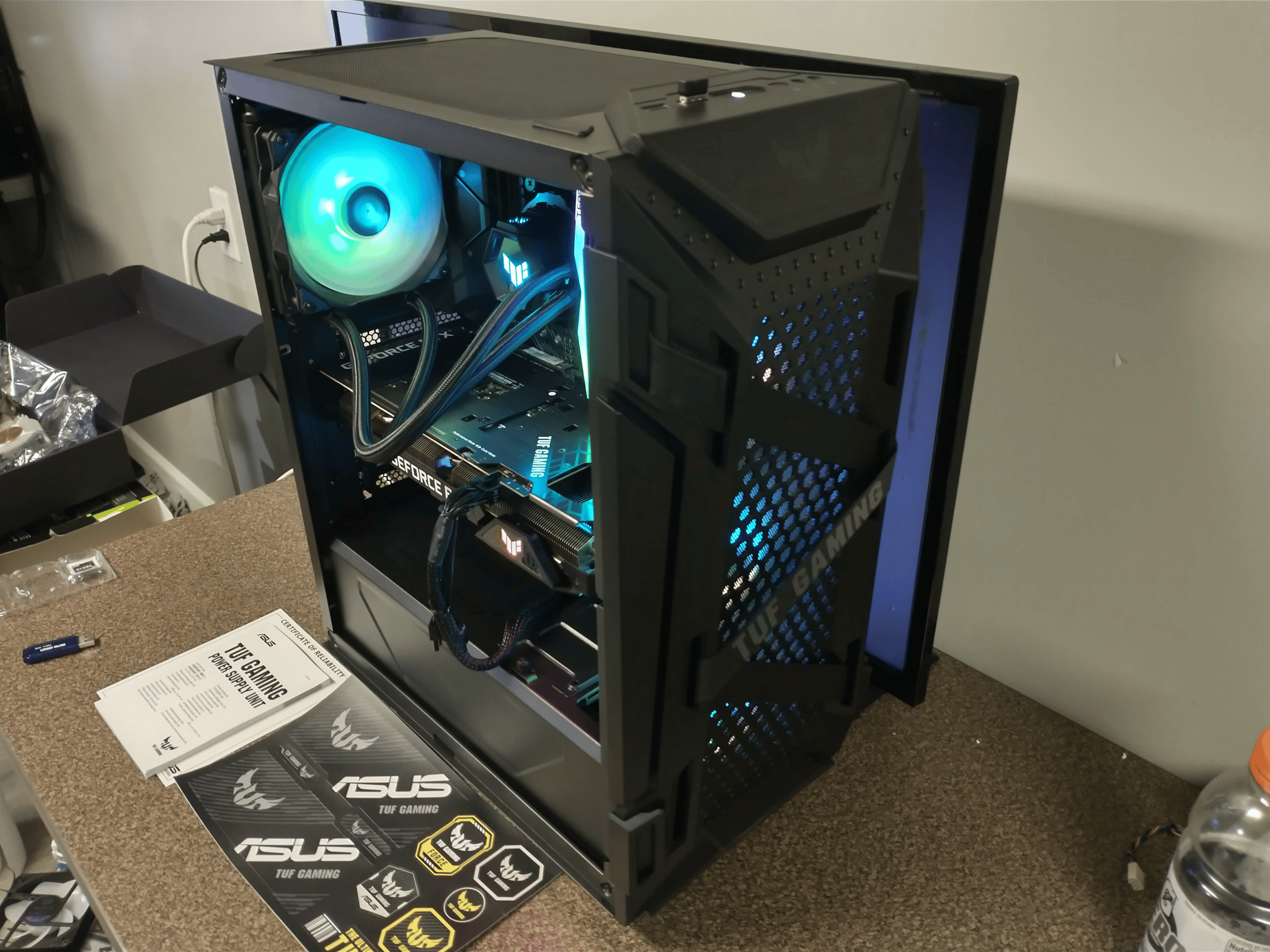 TUF: R7 5800X 3060TI 32GB 1TB Fully themed, Full RGB 1440p Gaming PC