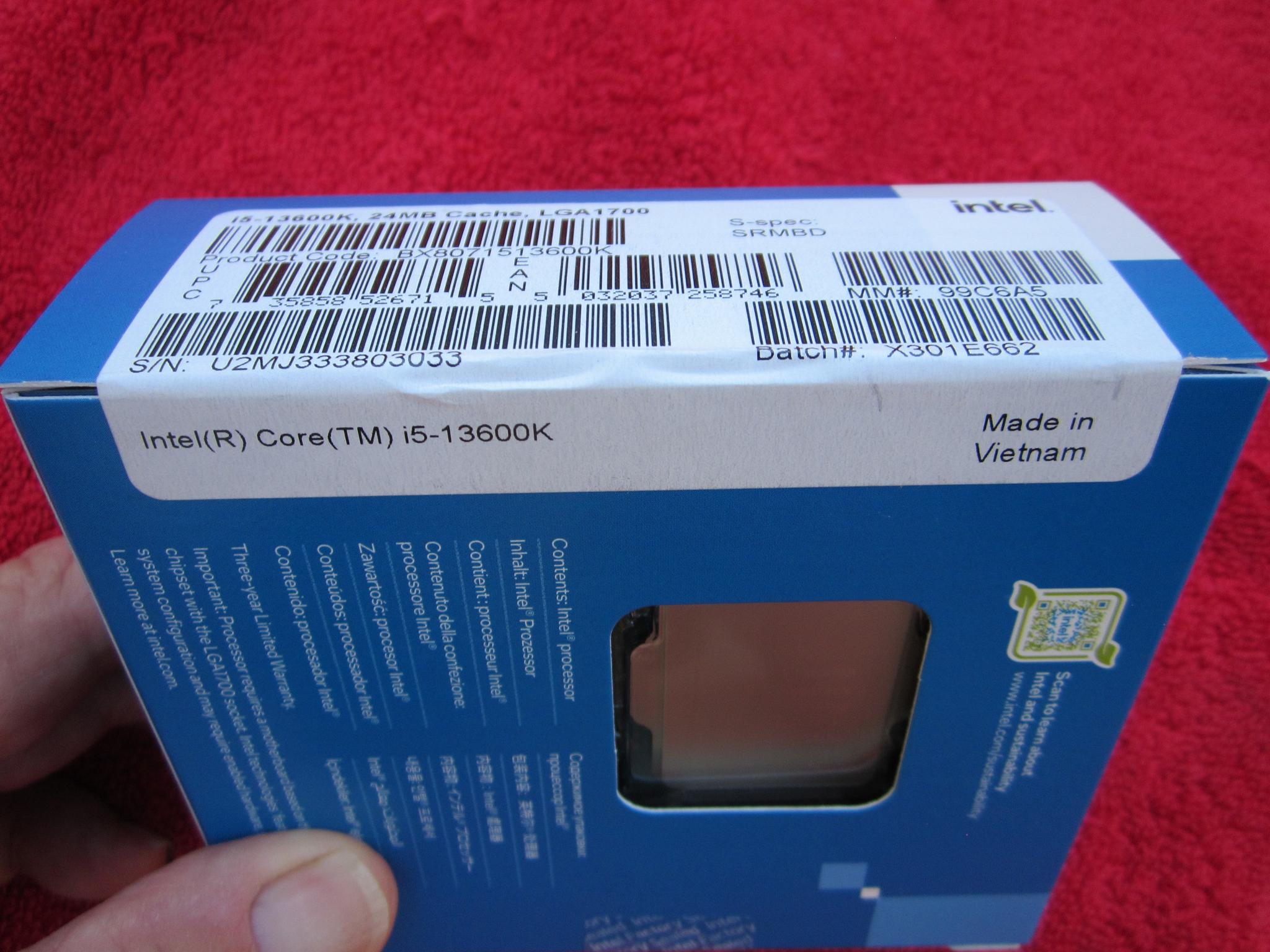 New Sealed! Intel i5-13600K 14 Core 5.1 GHz/3.5 GHz CPU