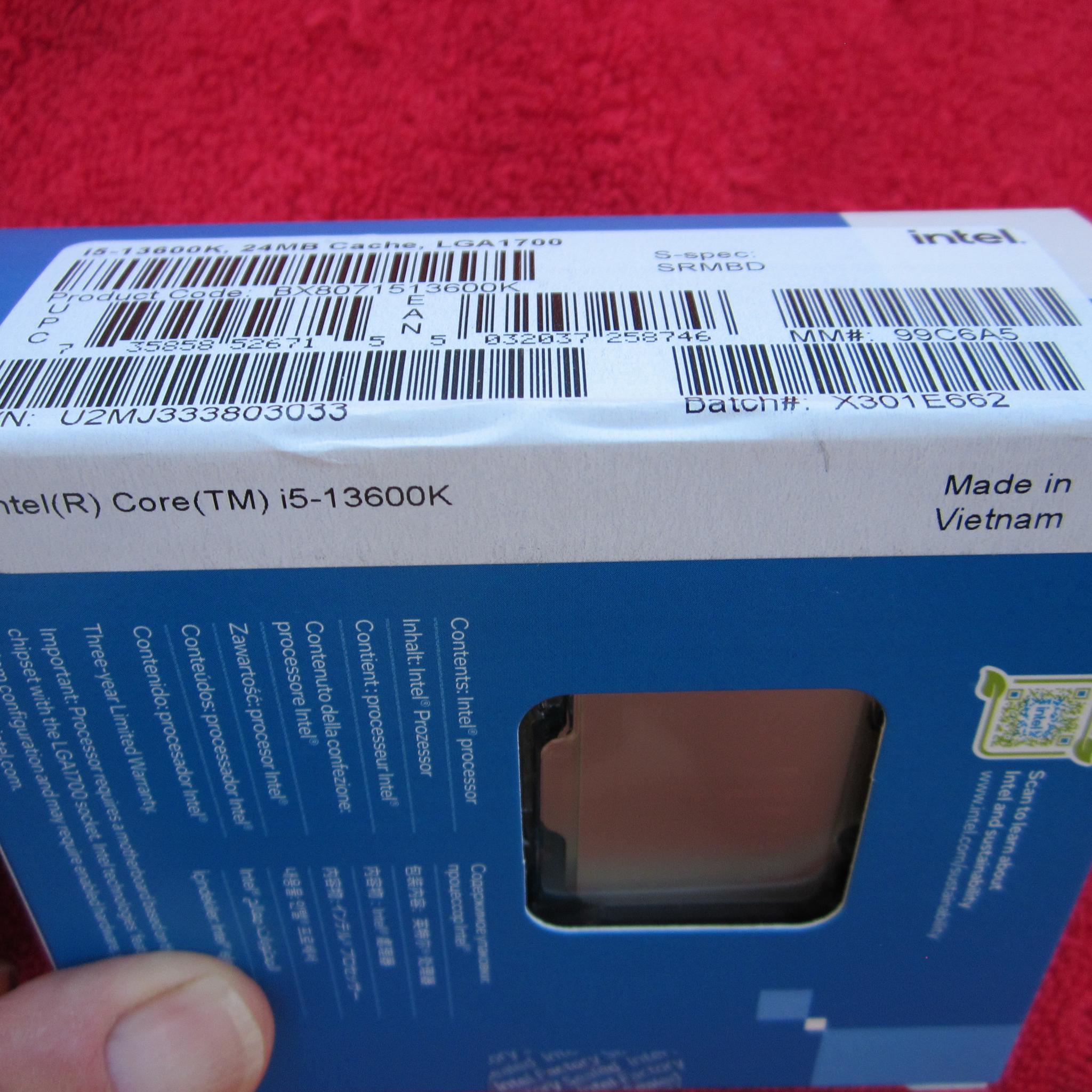 New Sealed! Intel i5-13600K 14 Core 5.1 GHz/3.5 GHz CPU