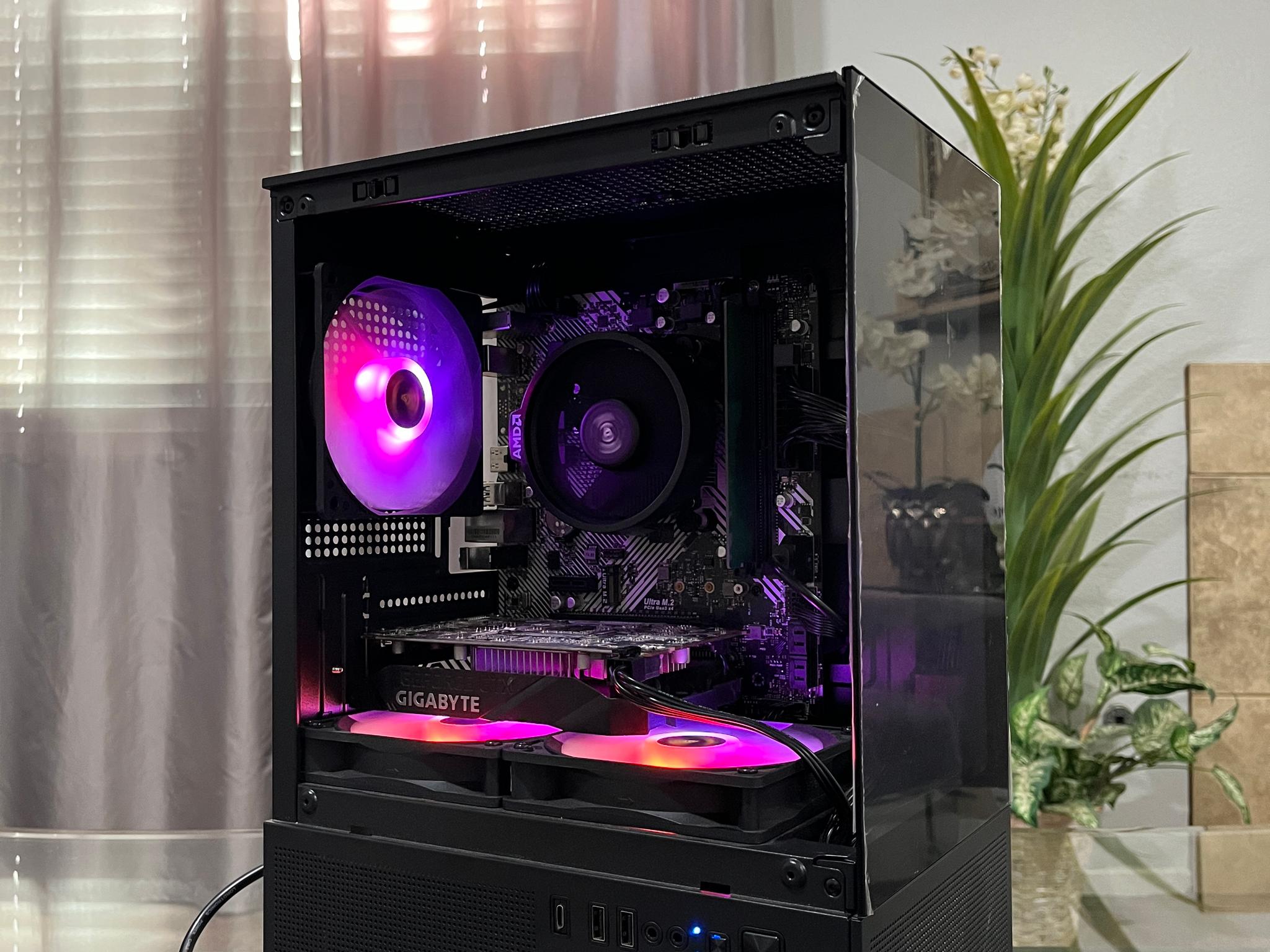 GTX 1650 4GB, Ryzen 5 2600, 8GB RAM | Black RGB Gaming Computer/Pc