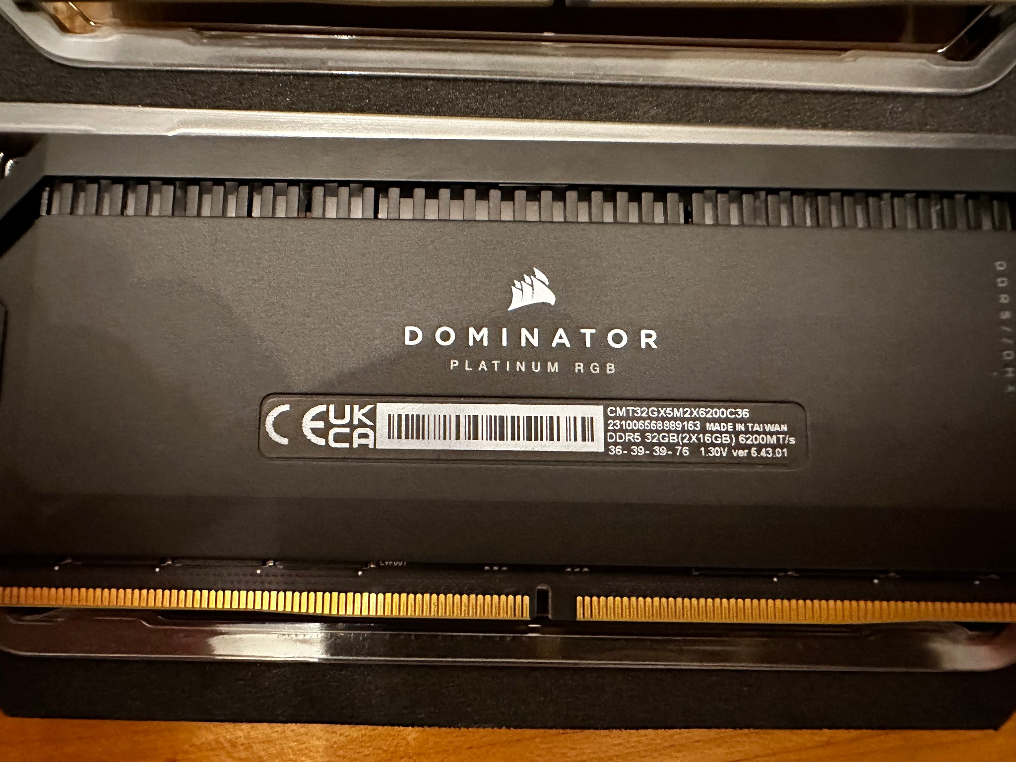 Corsair Dominator Platinum 2x16gb DDR5 6200cl36