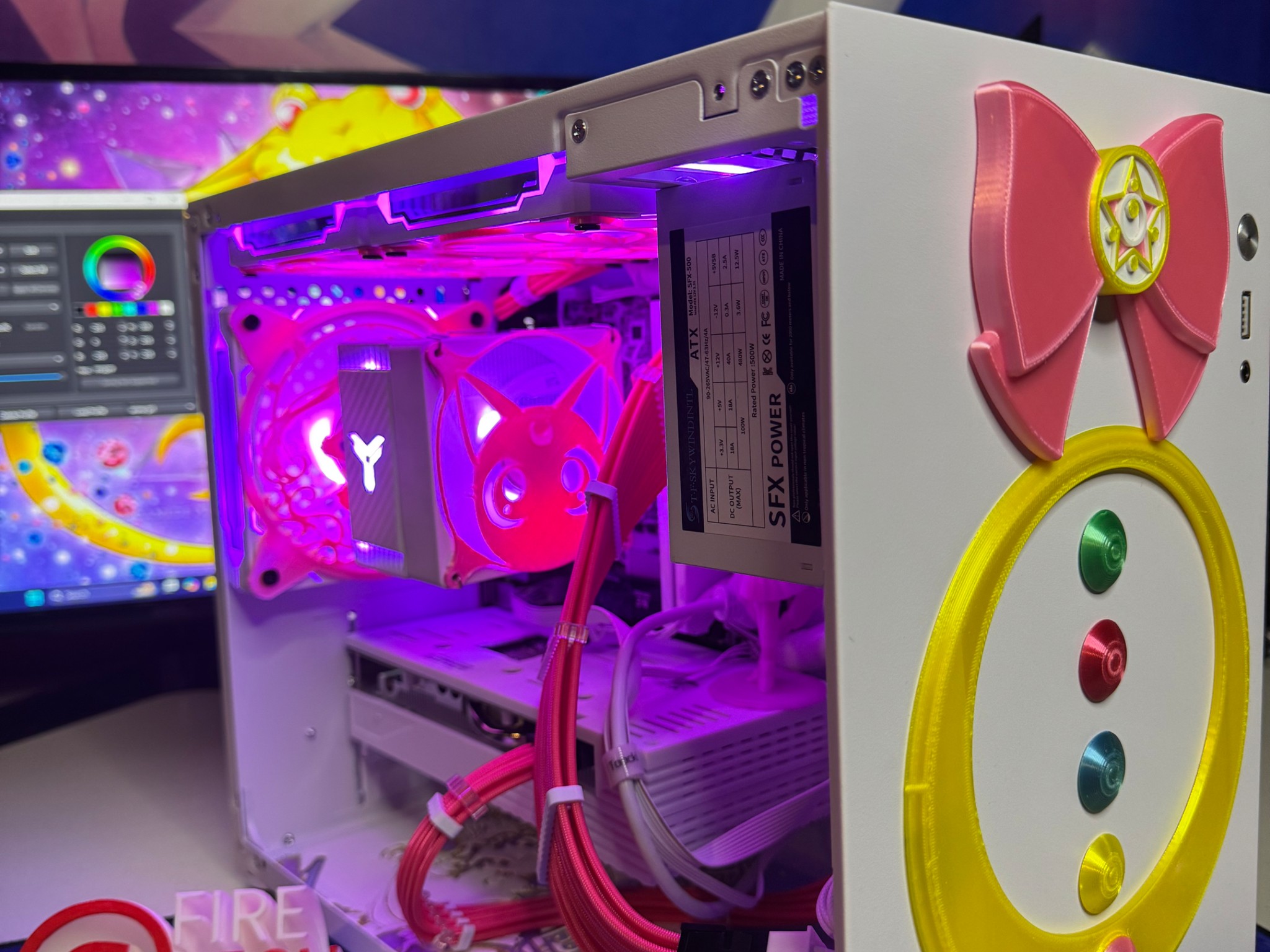 Fire Tech Labs: Anime gaming pc RYZEN 5 3600X / AMD RX 5600 / 32gb ram / 1tb nvme ssd