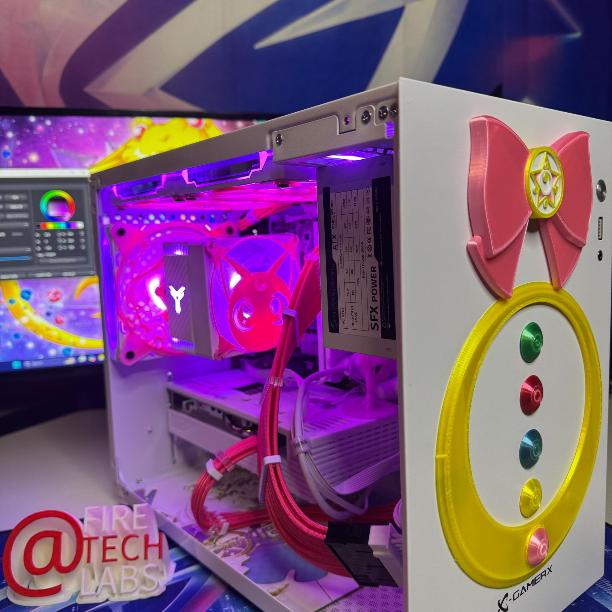 Fire Tech Labs: Anime gaming pc RYZEN 5 3600X / AMD RX 5600 / 32gb ram / 1tb nvme ssd