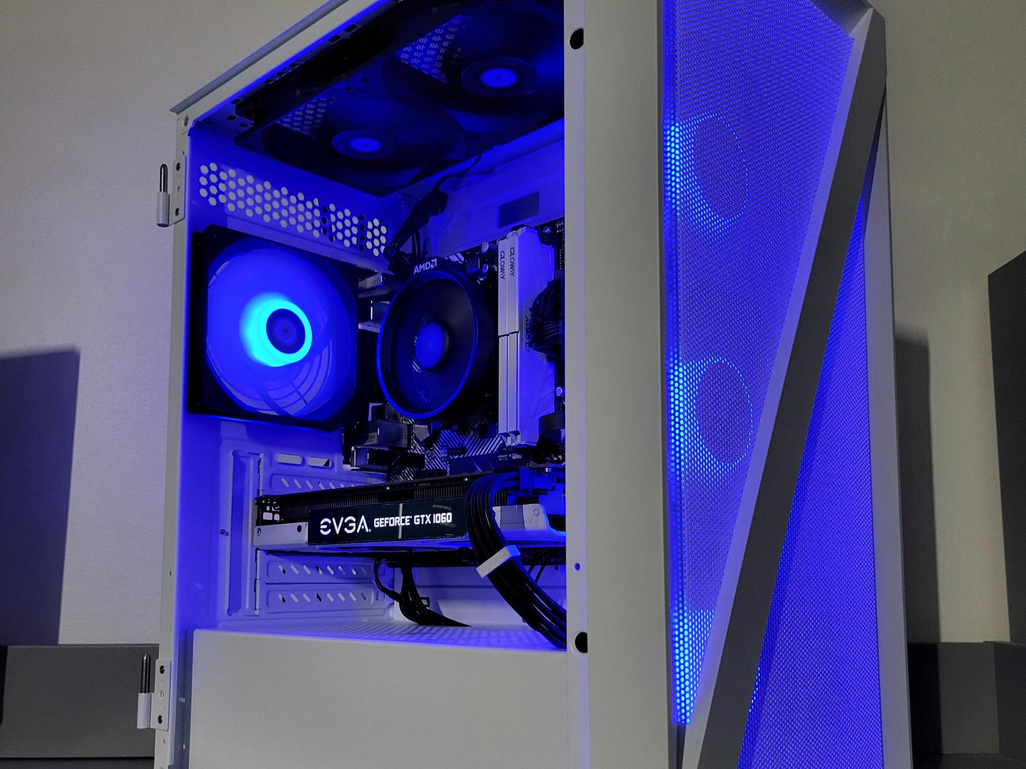 Black & White Gaming PC! Ryzen 5 | GTX 1060 6GB | 16GB | 512GB | Wi-Fi + BT
