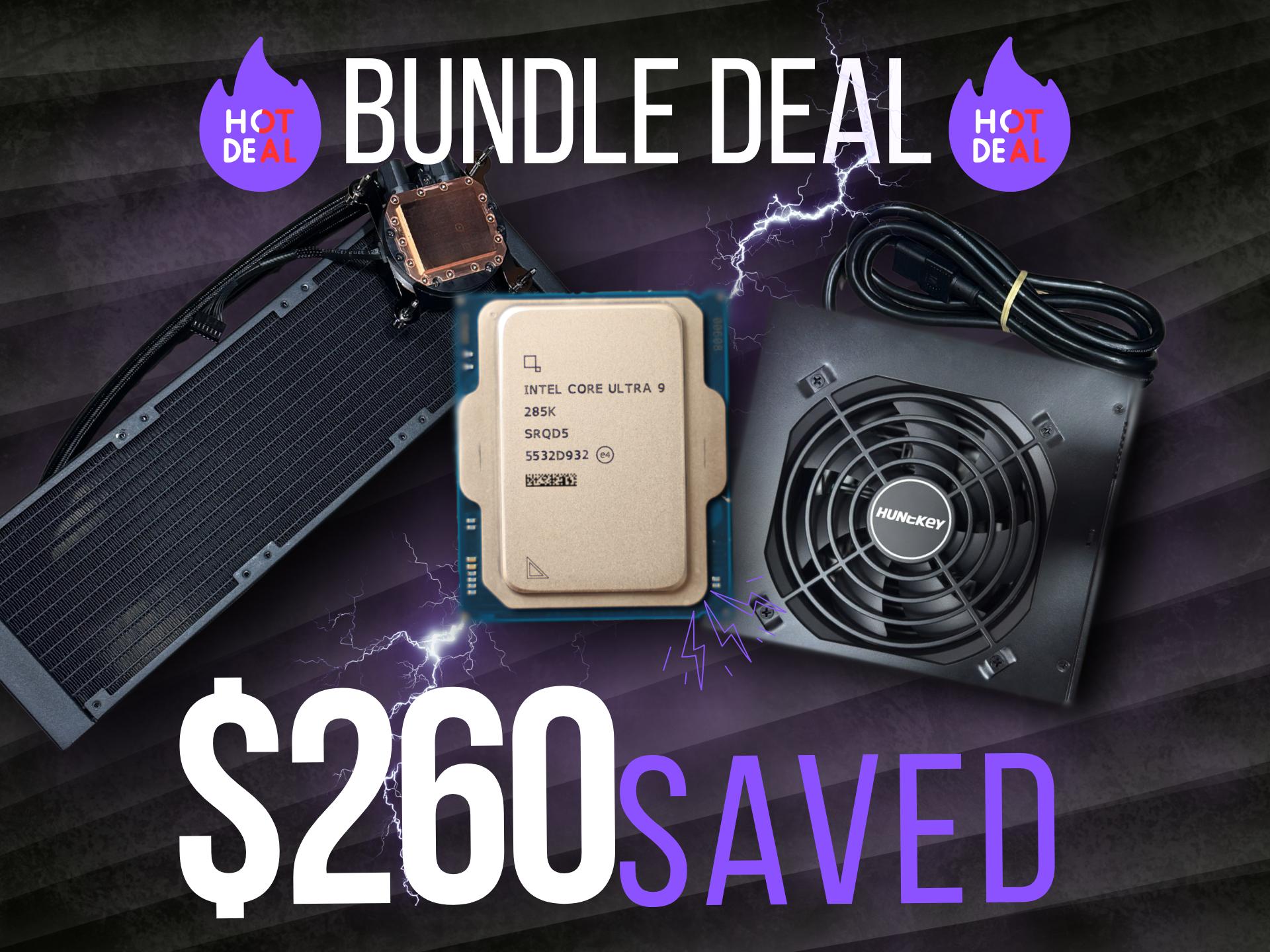 💎 Brand New Intel Ultra 9 285K + 1200W 80+ Gold PSU + 360mm RGB AIO Bundle 🔥⚡
