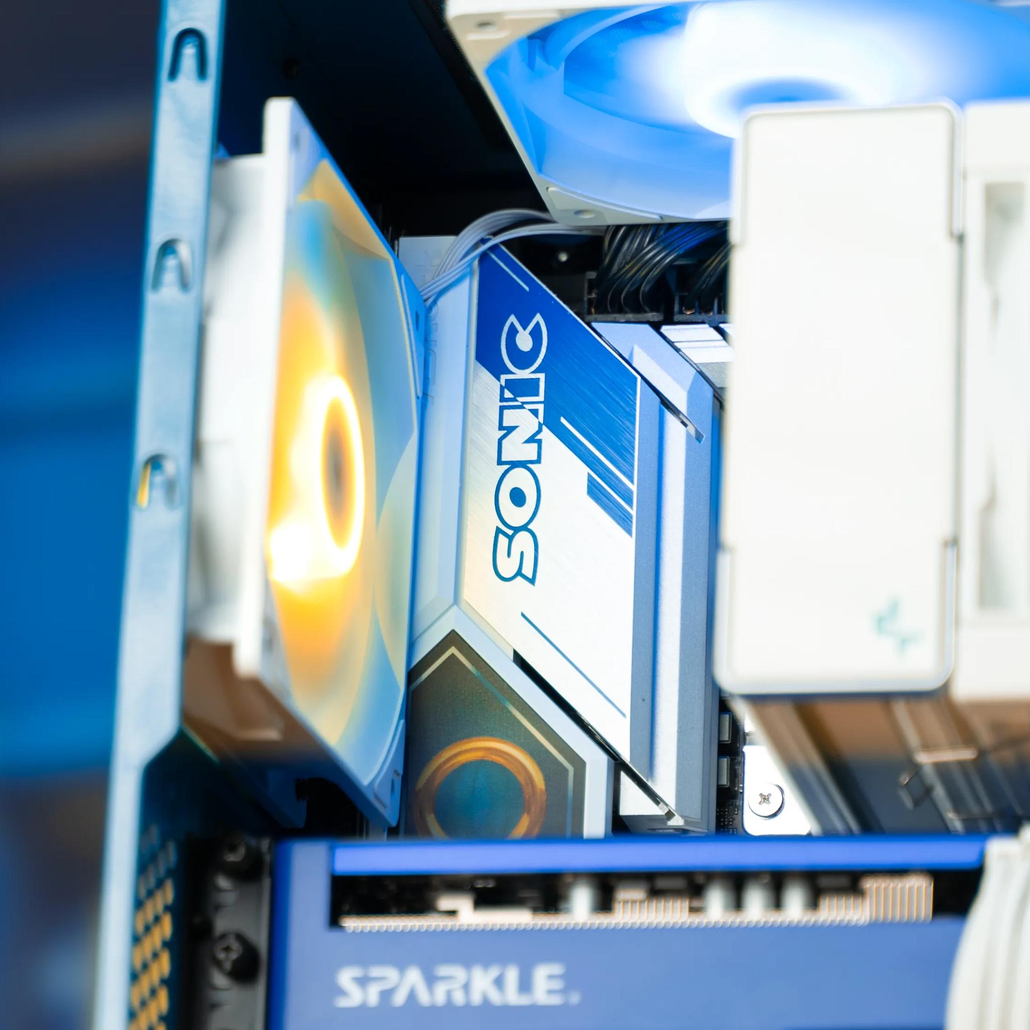 “Sonic's Arc” Intel Arc B570 i5 12400F 32GB Windows 11 Pro 1TB Gaming PC Powerhouse