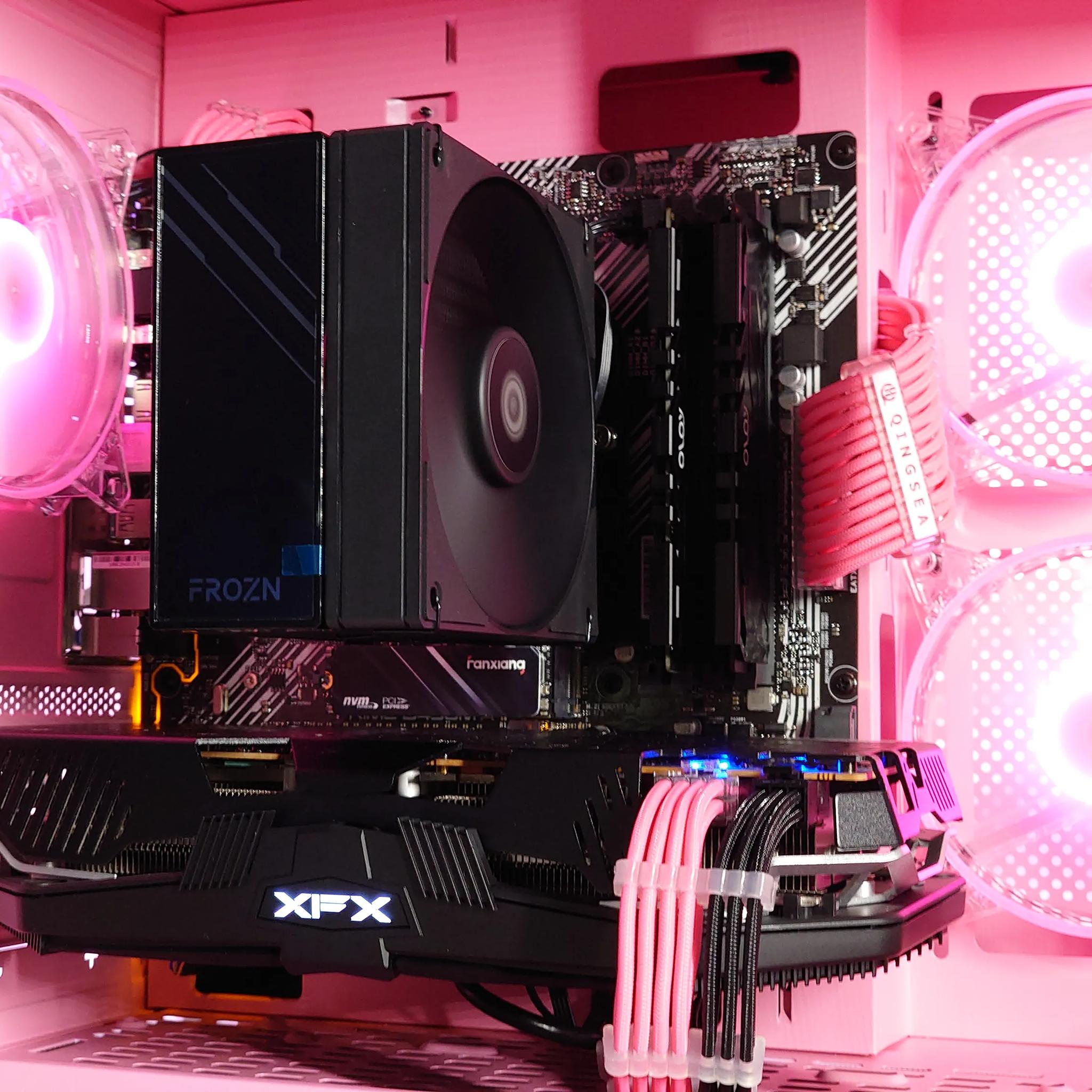 🩷🧁Buu Gaming PC🍧AMD RX 5700 XT 8GB 🍧AMD Ryzen 5 3600 6 core🍧16GB DDR4🍧1TB SSD