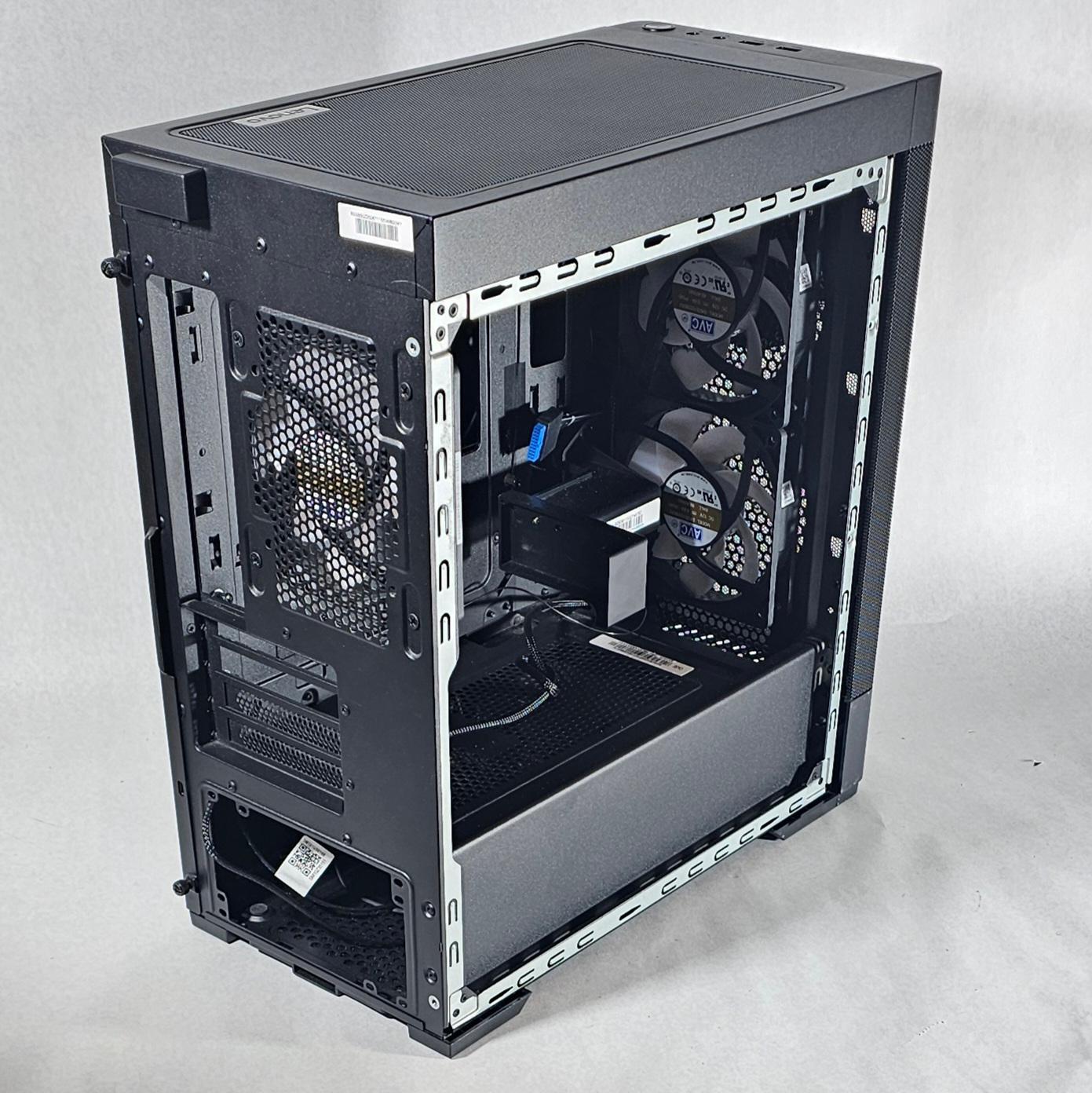 Black Lenovo Legion PC Case with Tempered Glass w/ 3 Fans