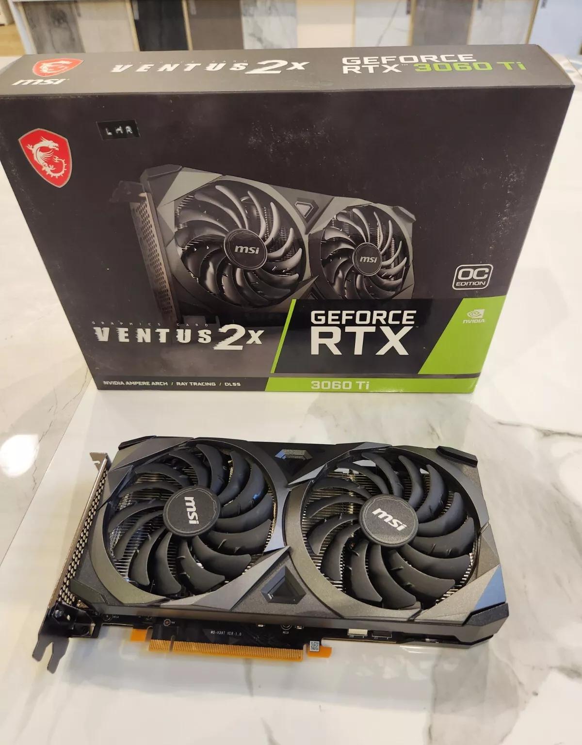 MSI GeForce RTX 3060 Ti Ventus 2X OC 8GB GDDR6 Graphics Card V1 LHR (USED - GREAT)