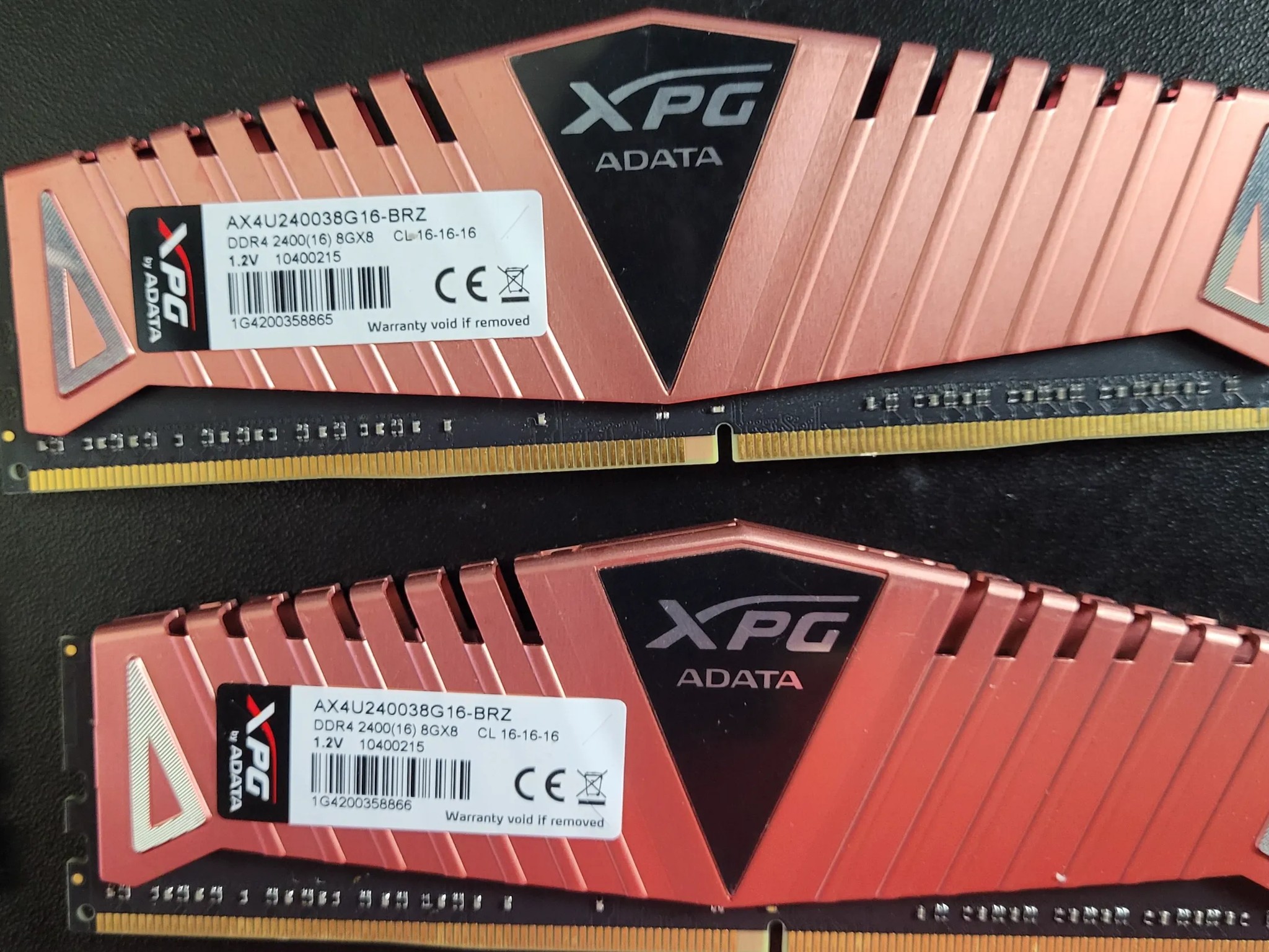 XPG ADATA RAM 4x8GB (32GB total)