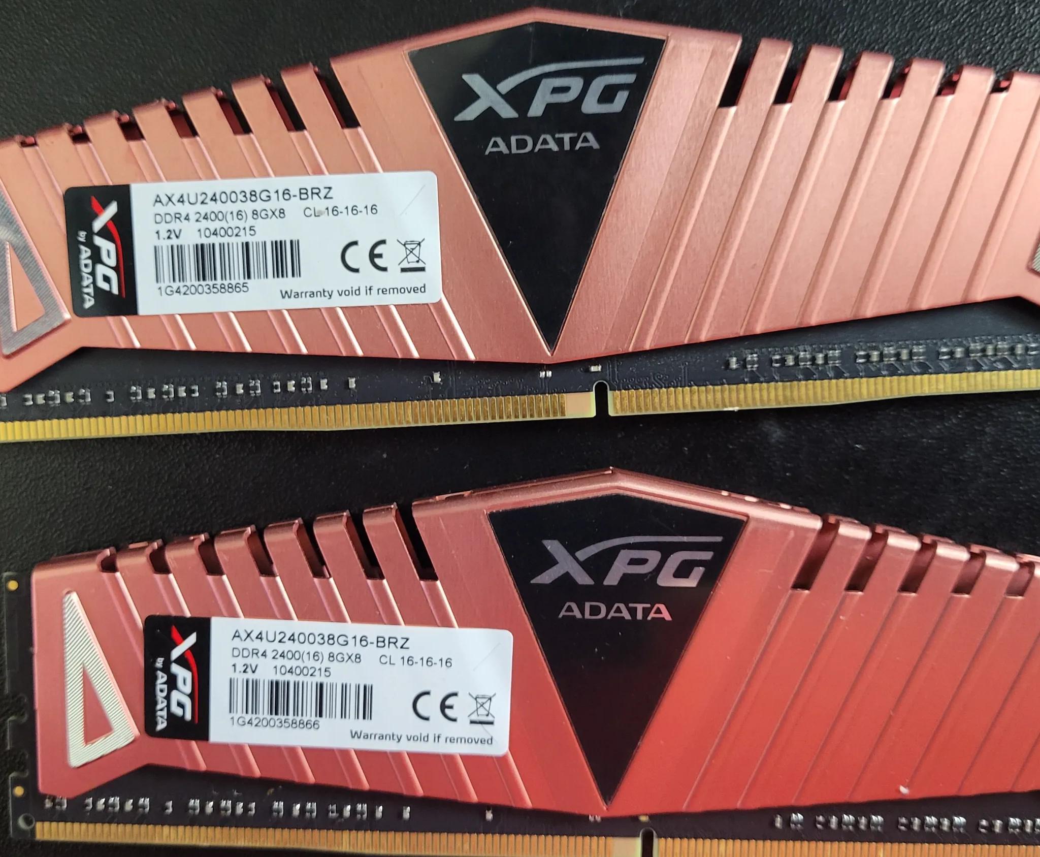 XPG ADATA RAM 4x8GB (32GB total)