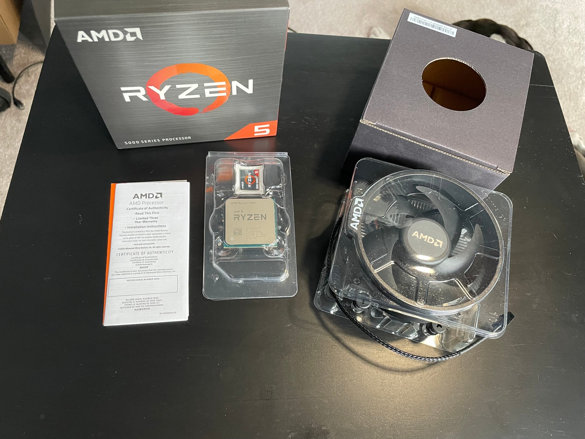 AMD Ryzen 5 5600 6 core 3.5Ghz AM4 with OEM Cooler
