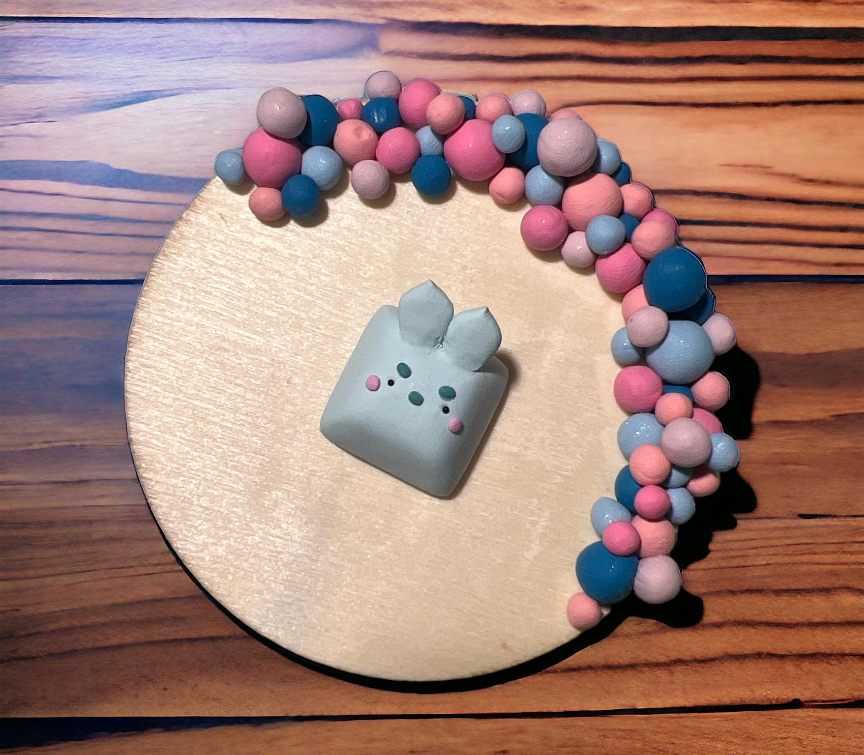 The Dollar Keycap - Blue Piglet