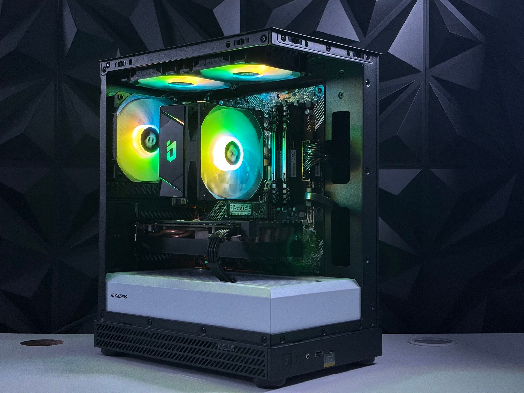 🌈⚡️🦾 Beast Gaming PC - RTX 3080 / Ryzen 5 5500 / 16GB RAM / 2TB Storage / WIFI + BT 🦾⚡️🌈