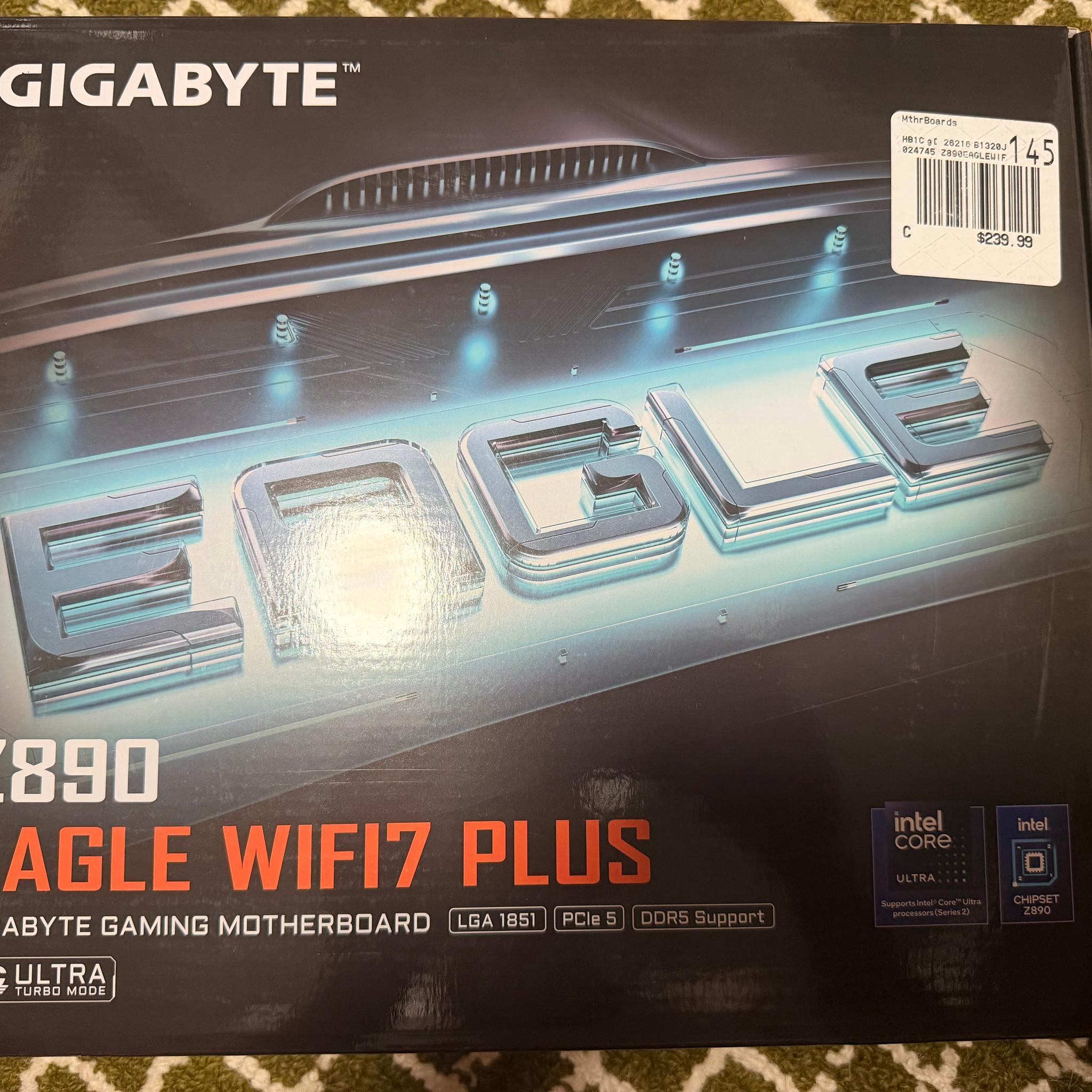 NEW Gigabyte Z890 EAGLE WIFI7 PLUS Intel LGA 1851 ATX Motherboard