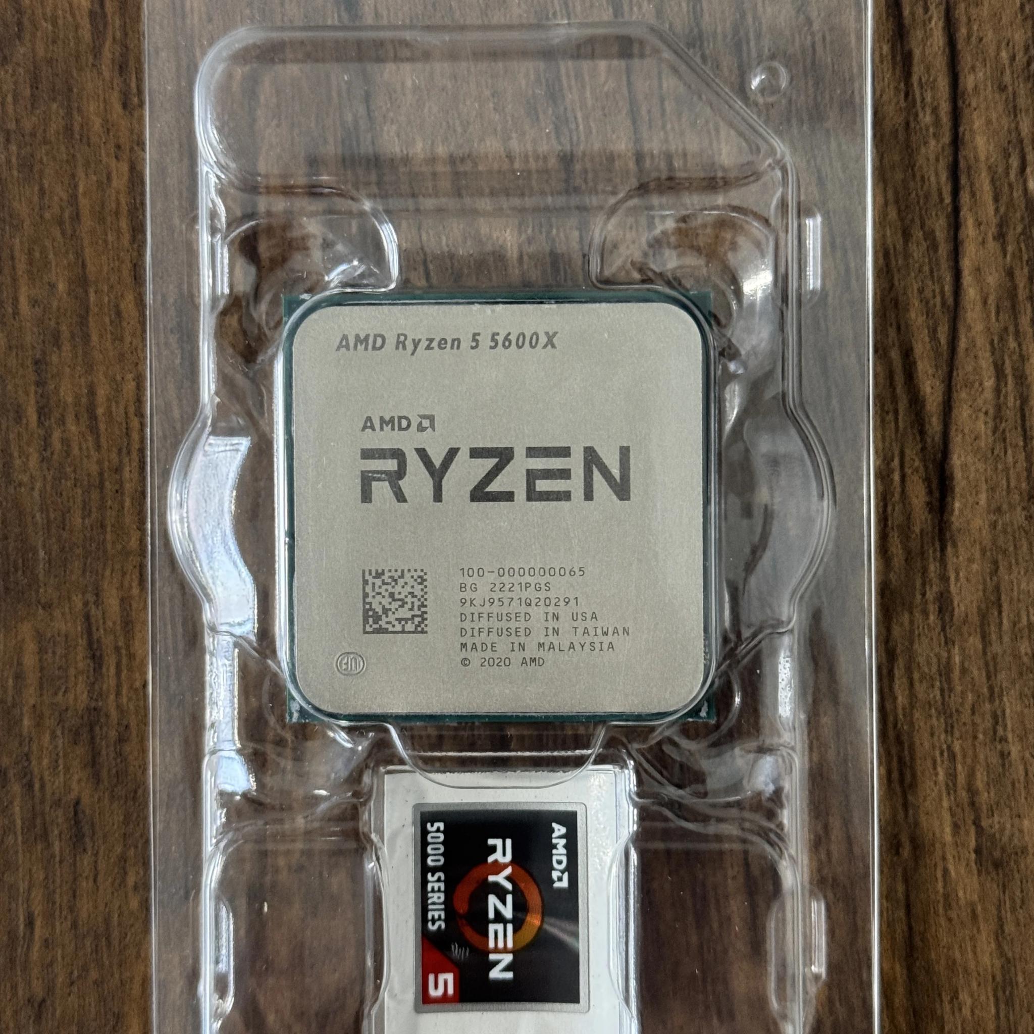 AMD Ryzen 5 5600X 6-core, 12-thread unlocked desktop processor with Wraith Stealth cooler