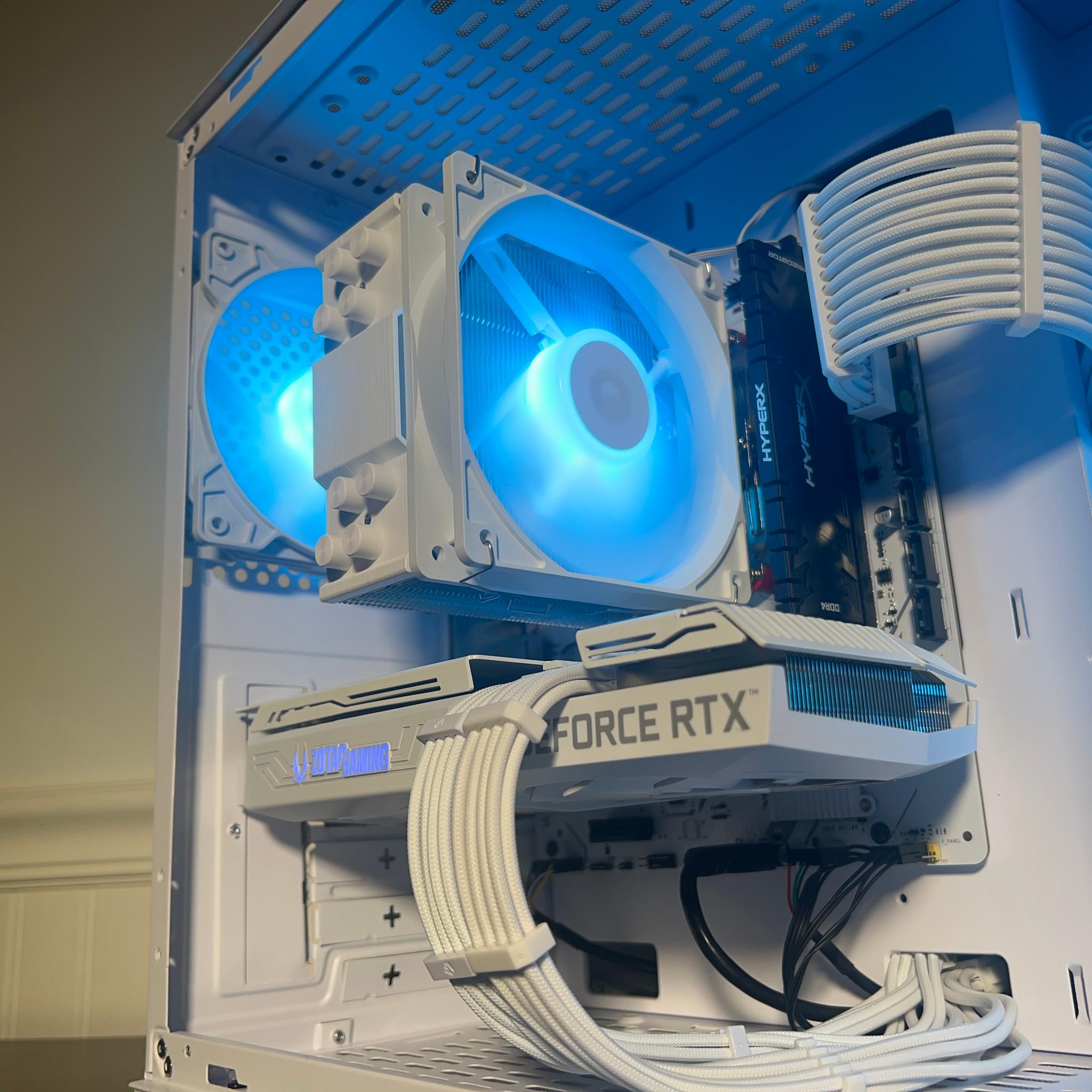 ⚪️Whiteout Midrange RTX Gaming PC | Rtx 3060 12gb | Ryzen 5 3600 | 32gb Ram | WiFi | Windows 11 Pro