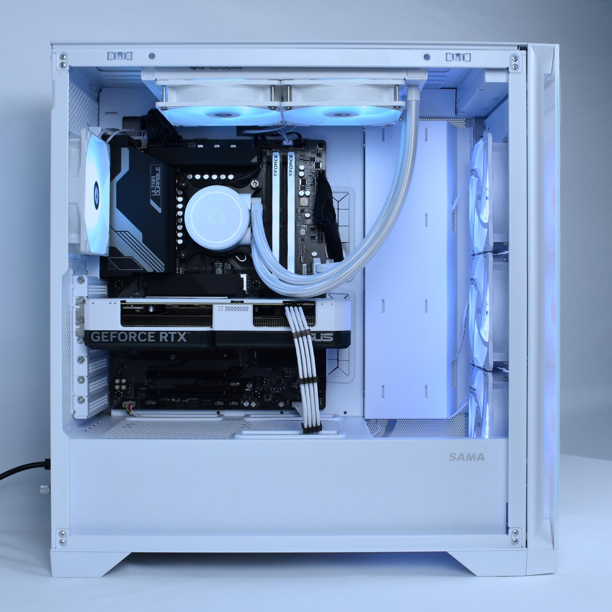 🧊ICE🧊 1440p Gaming & Streaming PC + Keyboard | Intel 12600KF, NVIDIA RTX 4070, 1TB SSD, 32G DDR5