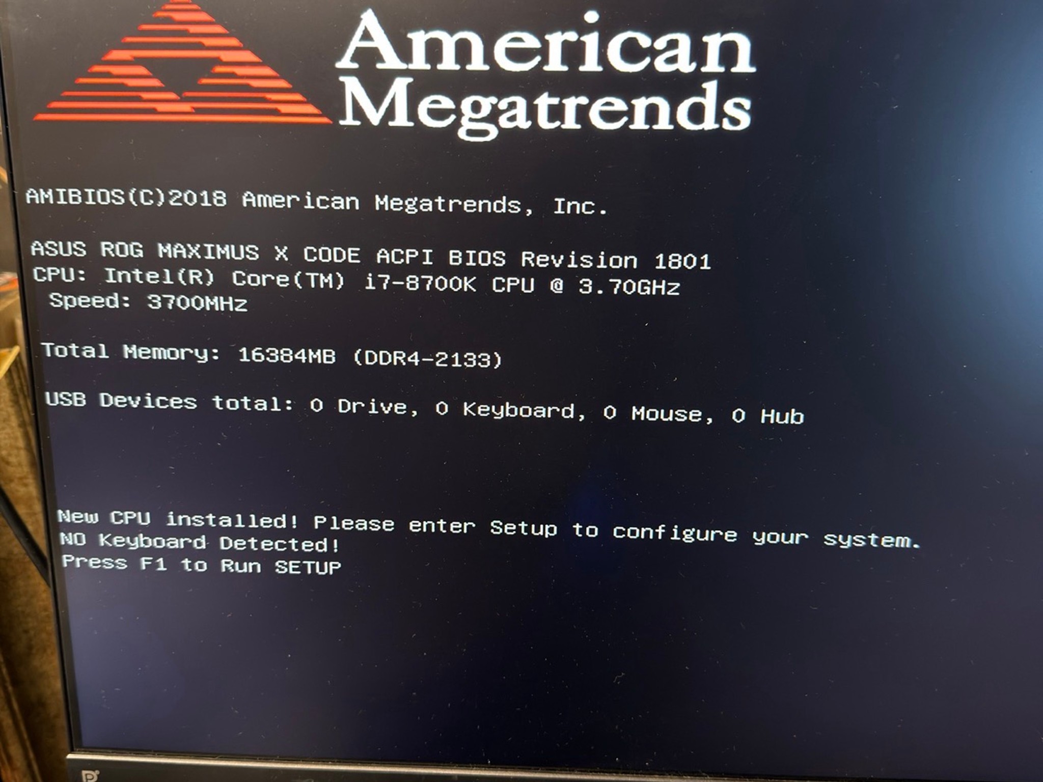 🔥ROG MAXIMUS X CODE🔥 WiFi ATX |LGA1151| i7-8700k | Corsair RGB VENGEANCE 2x8gb Ram