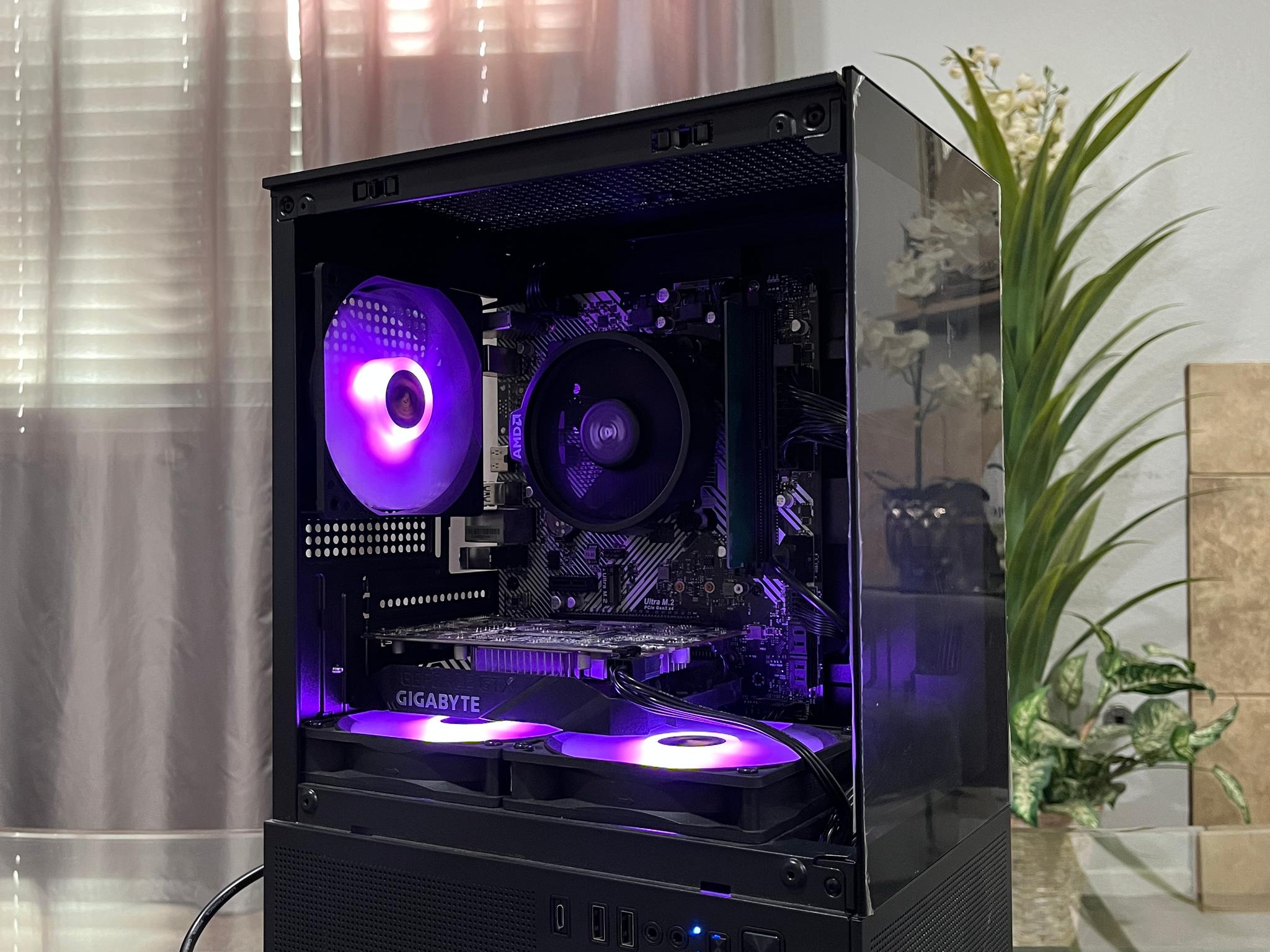 GTX 1650 4GB, Ryzen 5 2600, 8GB RAM | Black RGB Gaming Computer/Pc