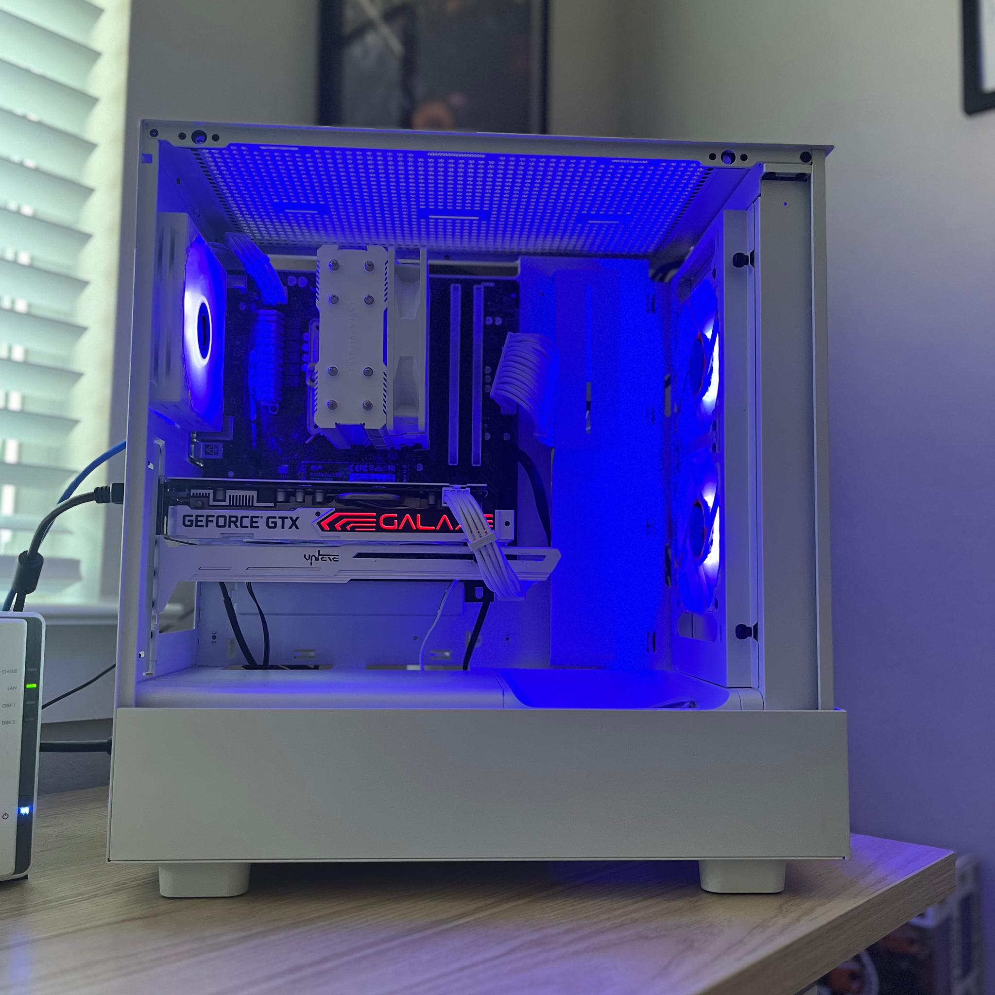 CUSTOM WHITE GAMING Wi-Fi PC | RYZEN 5 5500 | GTX 1660 SUPER | RAM DDR4 16GB | 1T SSD | WIN 11 PRO