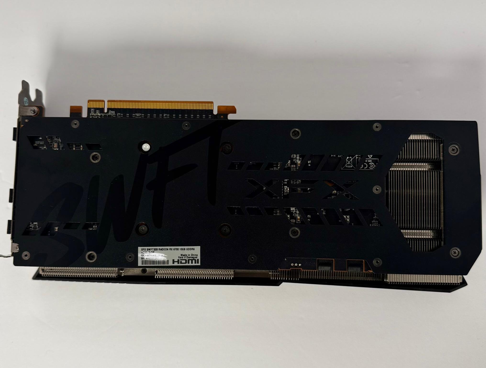 XFX Speedster QICK319 AMD Radeon RX 6700 CORE Gaming Graphics Card with 10GB GDDR6 HDMI
